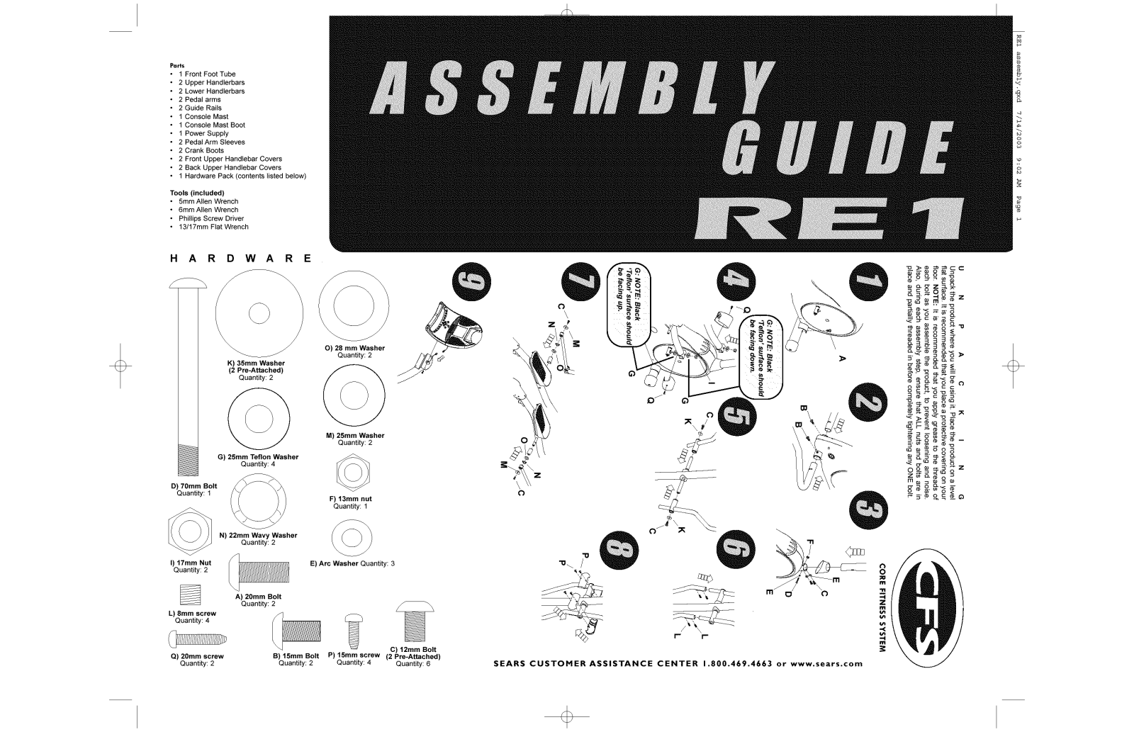 Horizon RE1 Installation Guide - ManualMachine.com