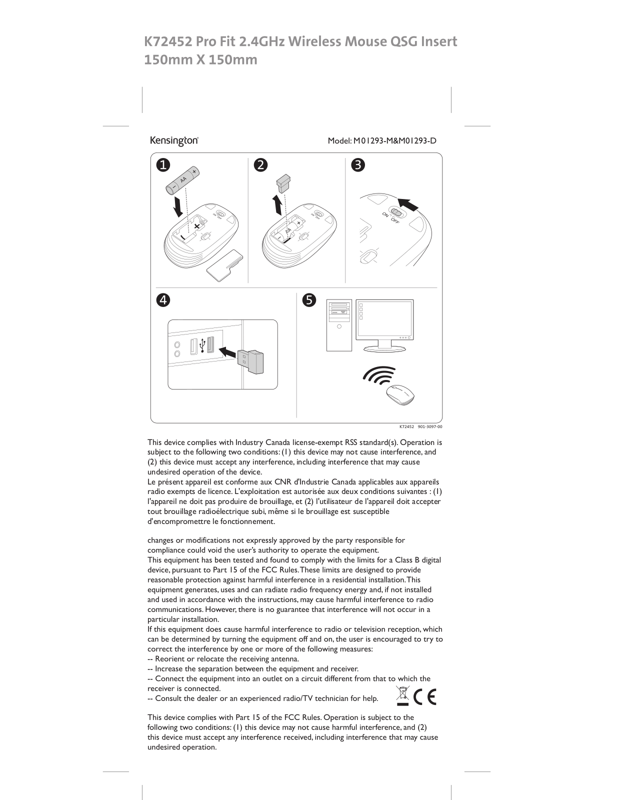 Kensington M01293 M User Manual