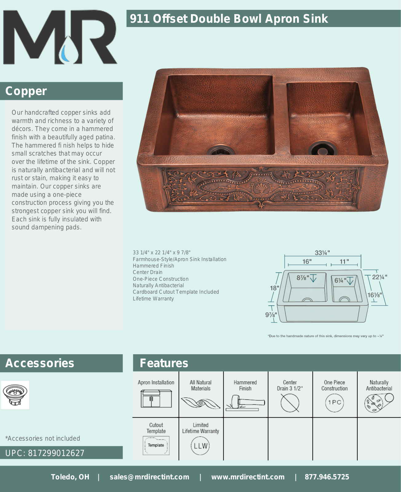 MR Direct MRDR1285, MRDR1050 Specifications - ManualMachine.com