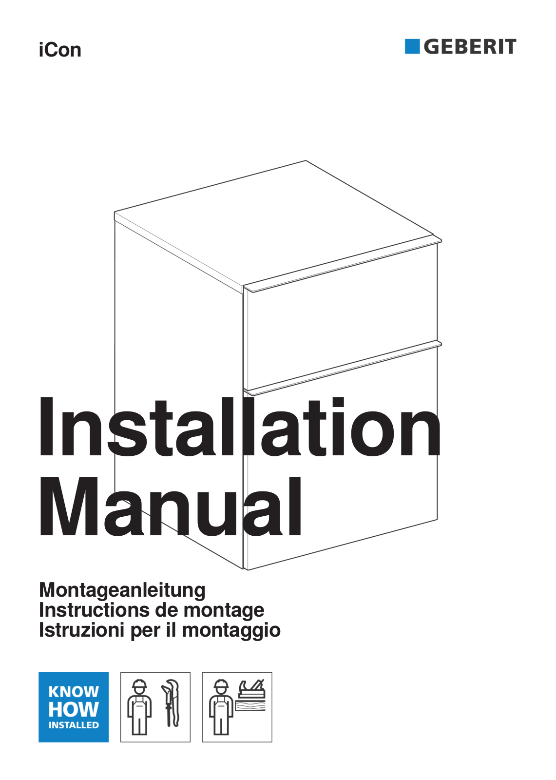 Geberit 841047000 Installation Manual