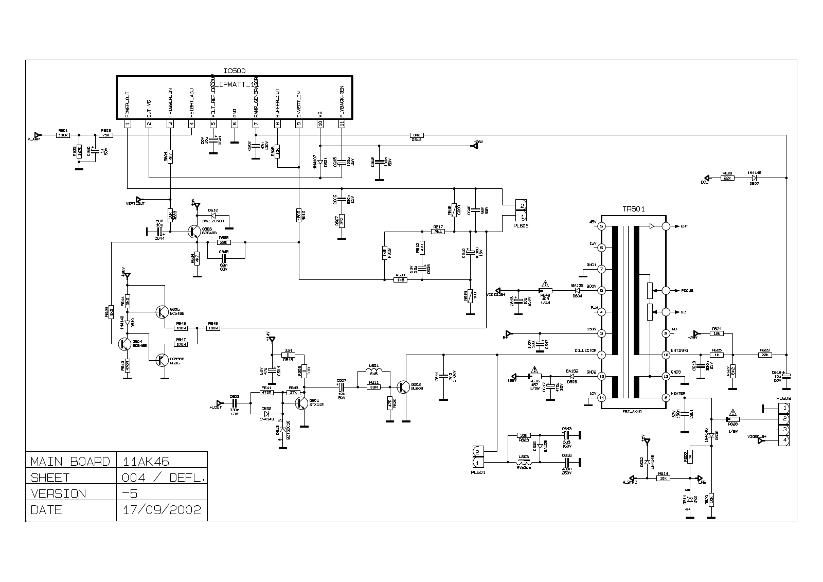 VESTEL AK46 Schematics deflection  5