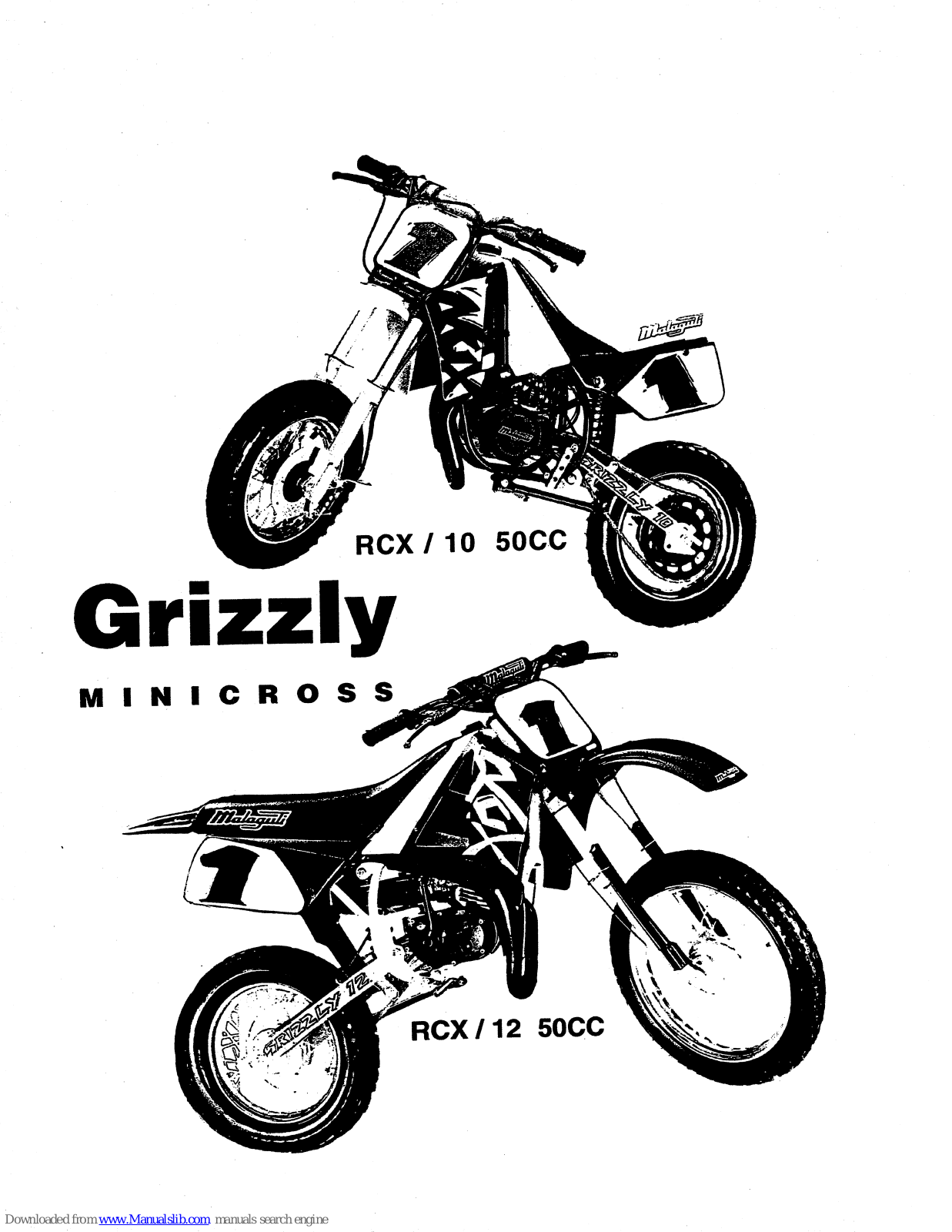 Malaguti RCX-12 50CC, RCX-10 50CC Service Manual