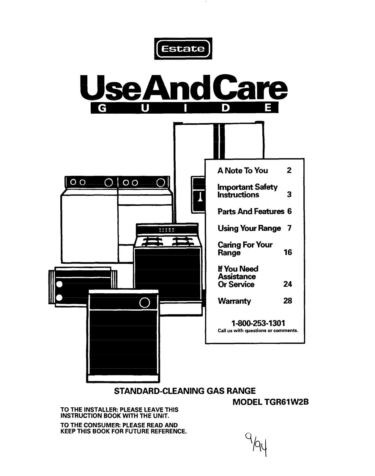 Whirlpool TGR61W2B User Manual - ManualMachine.com