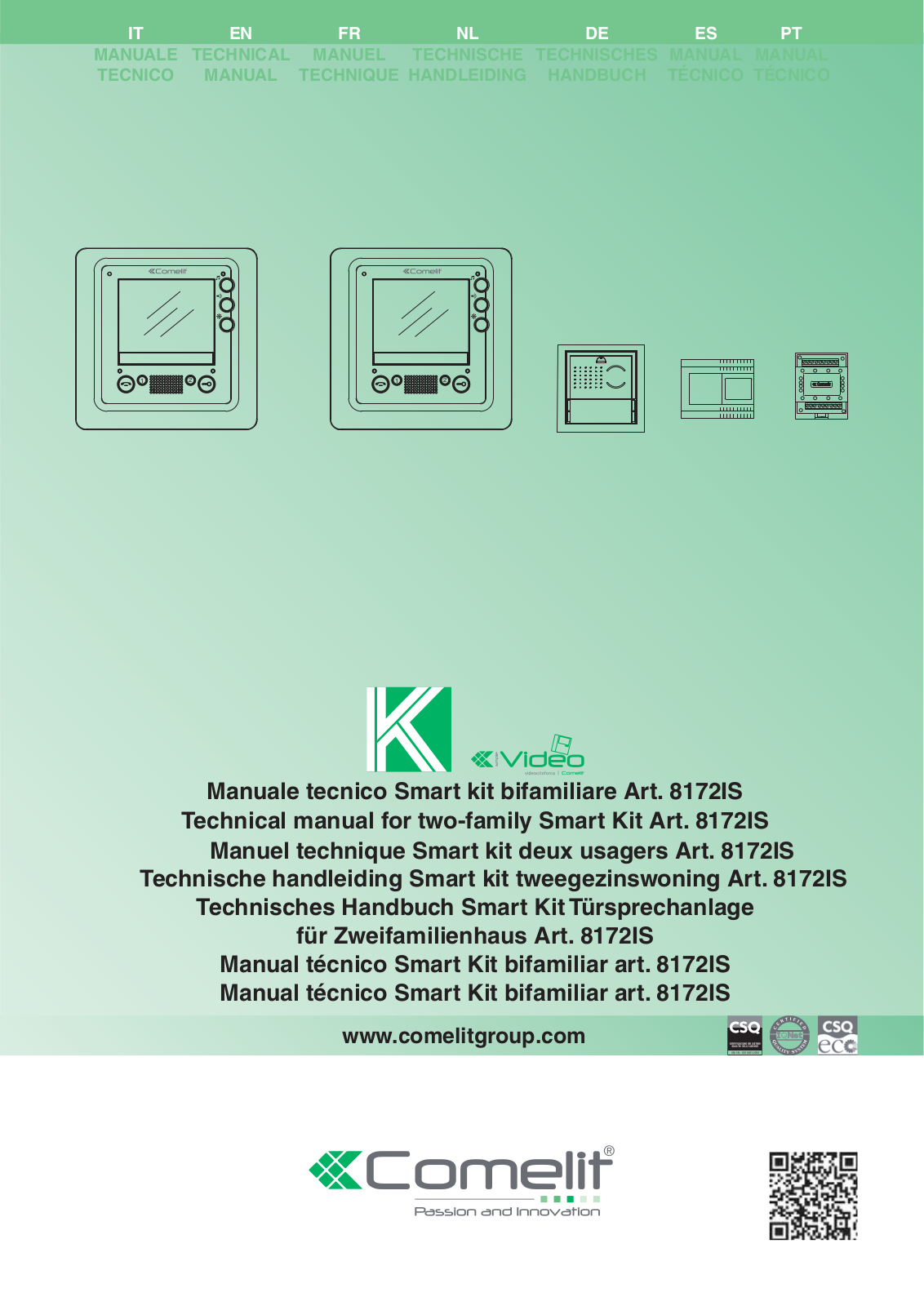 Comelit MT 8172IS User Manual