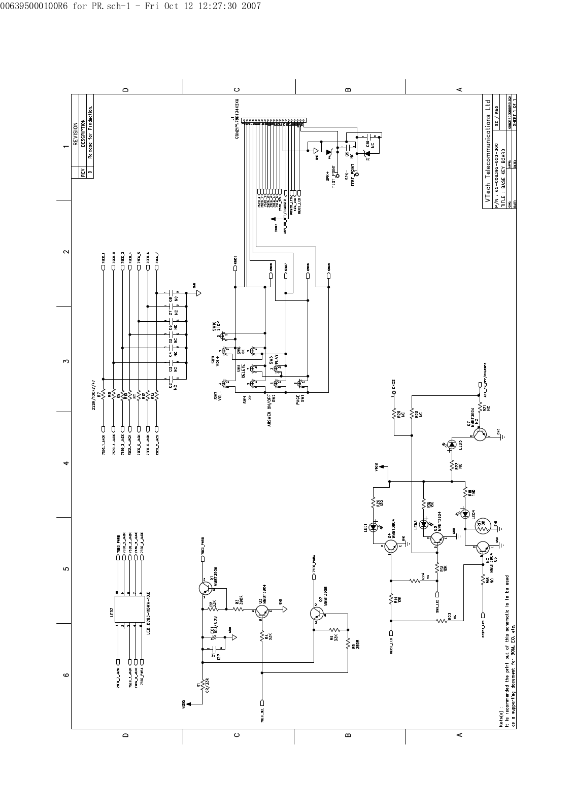 TeXet D-7400 Schematic