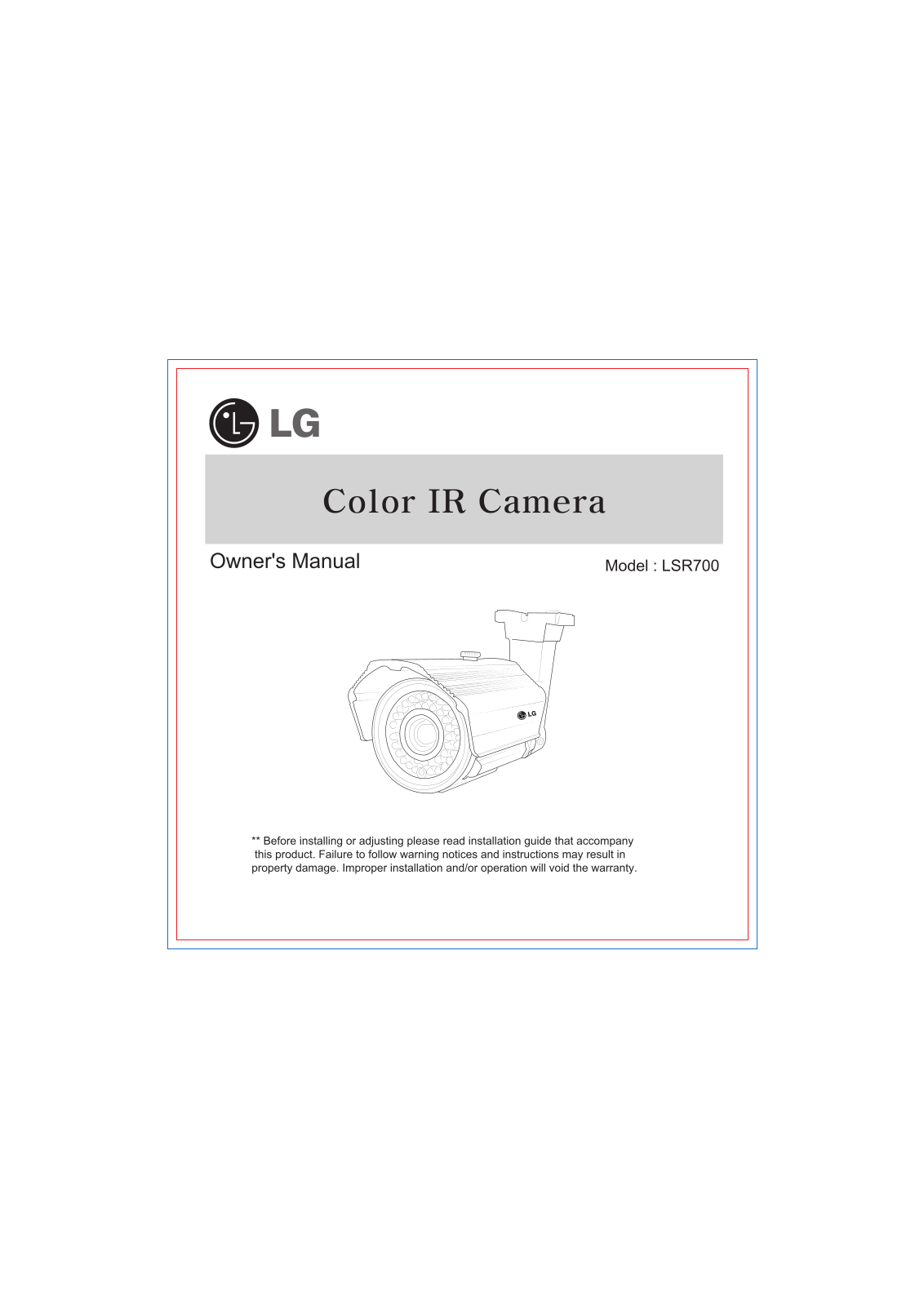 LG LSR700P-EA Owner’s Manual