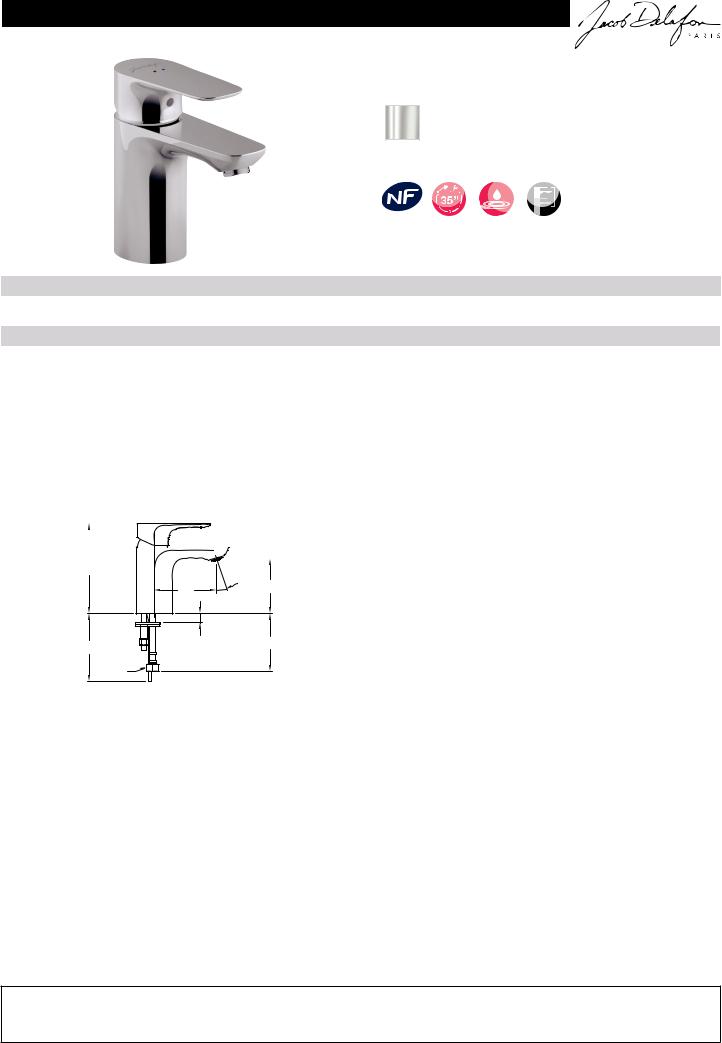 Jacob Delafon ALEO E72277-4-CP Datasheet