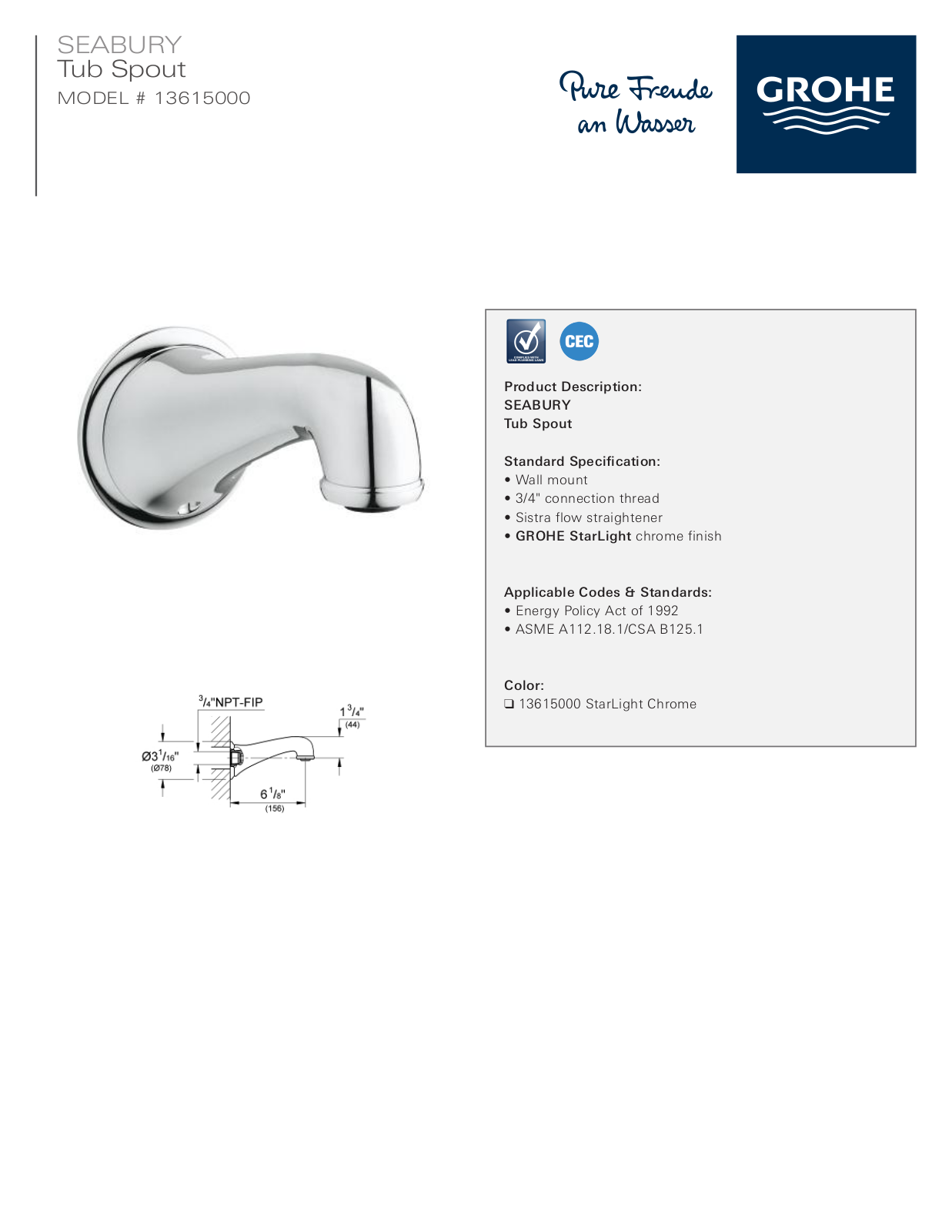GROHE W004510395 Specifications - ManualMachine.com