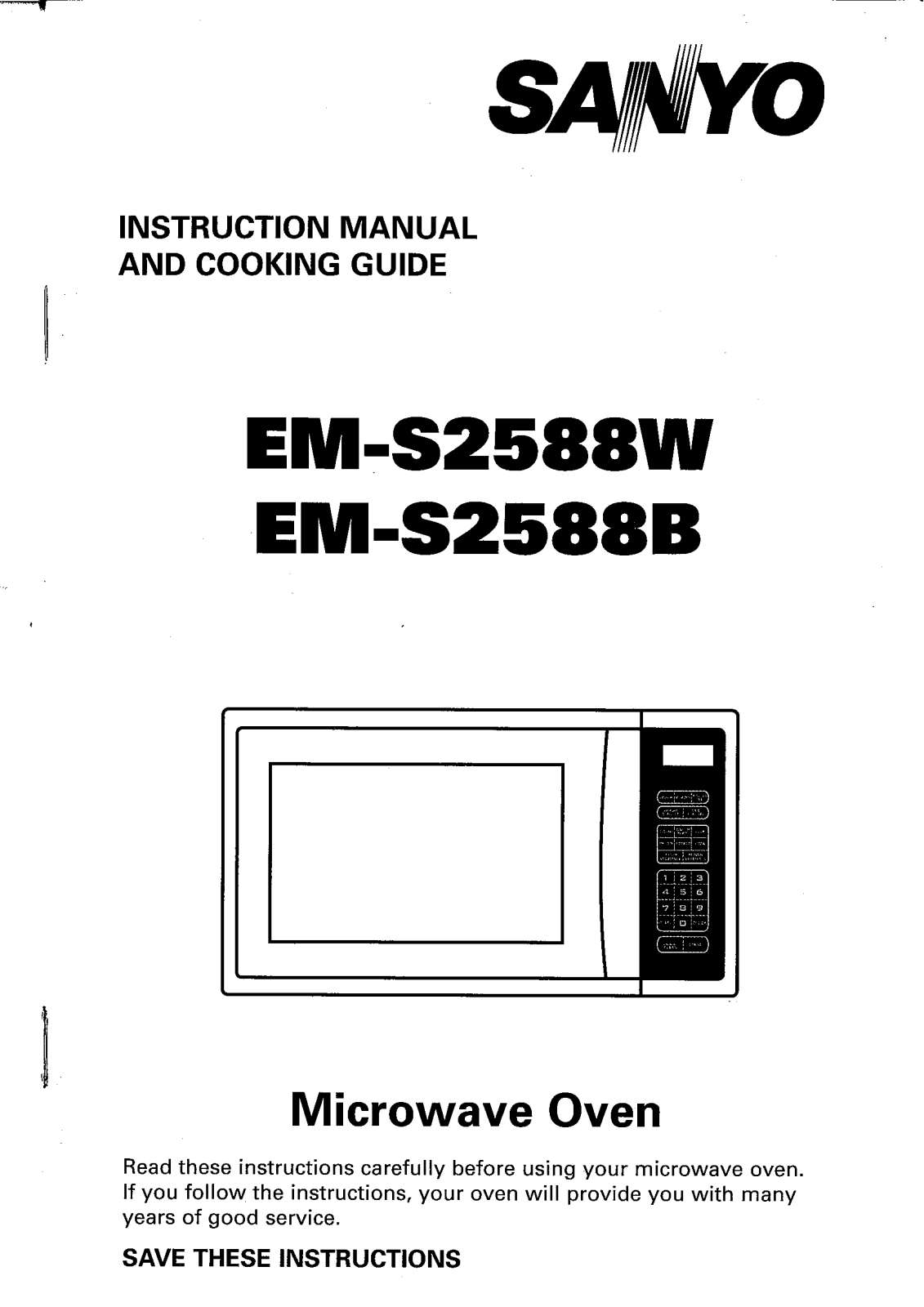 Sanyo EM-S2588B Installation  Manual