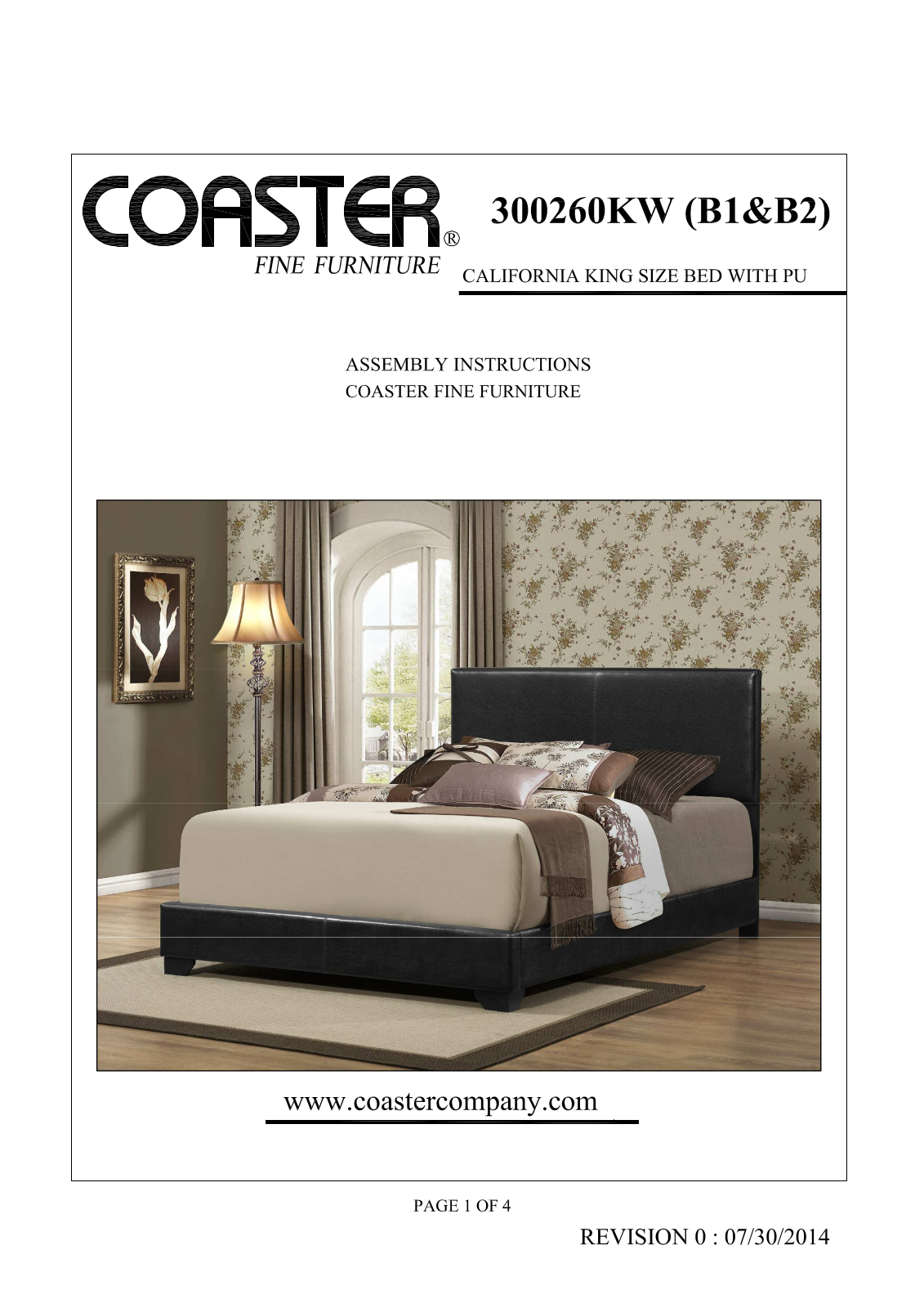 Coaster 300260KW Assembly Guide - ManualMachine.com