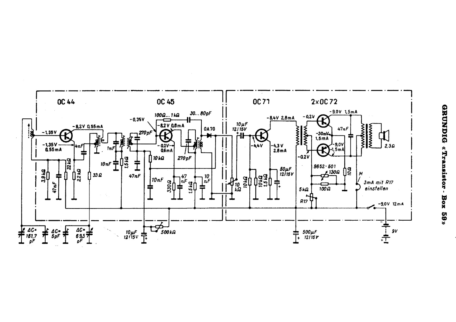 Grundig box 59 schematic