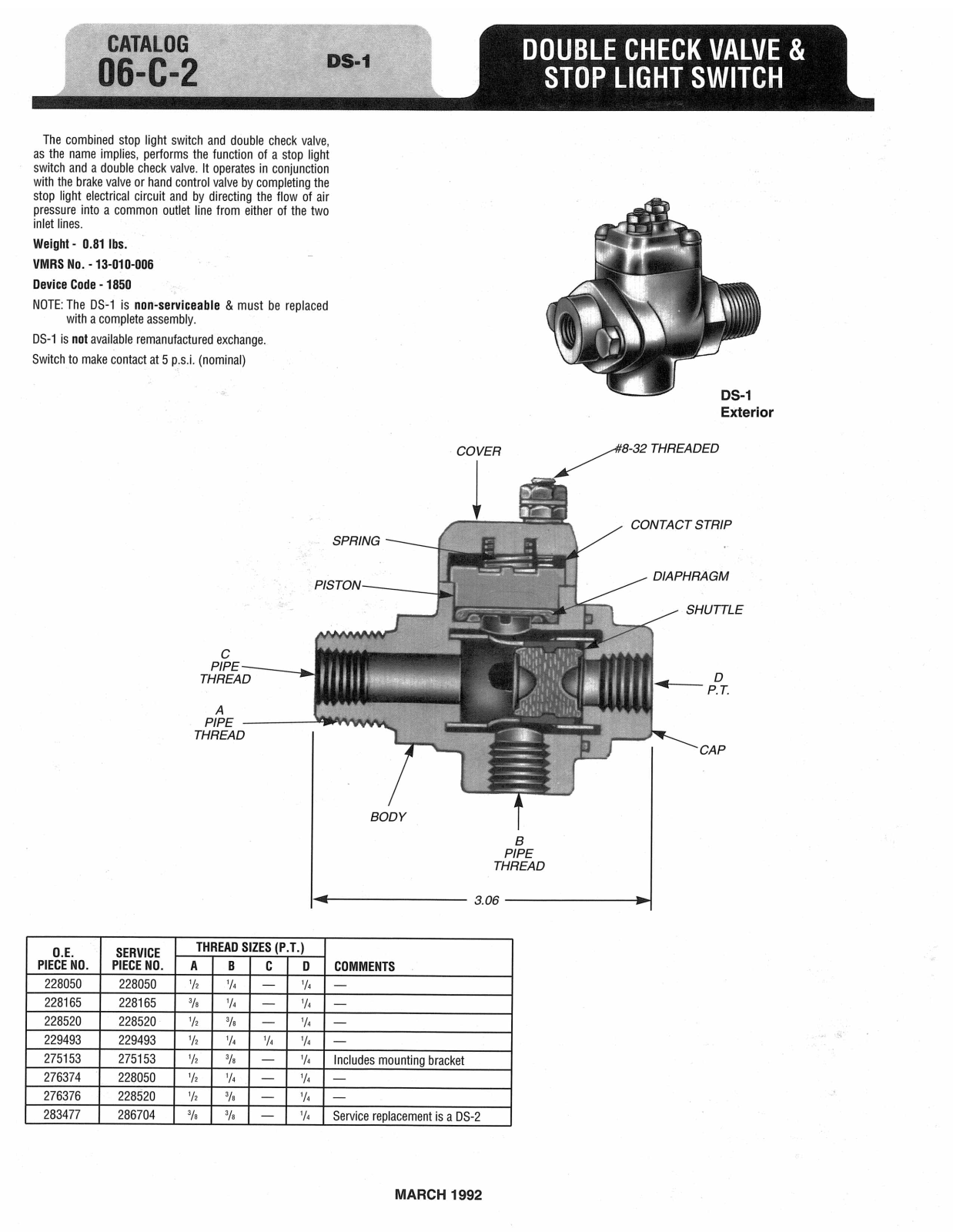 BENDIX 06-C-2 User Manual