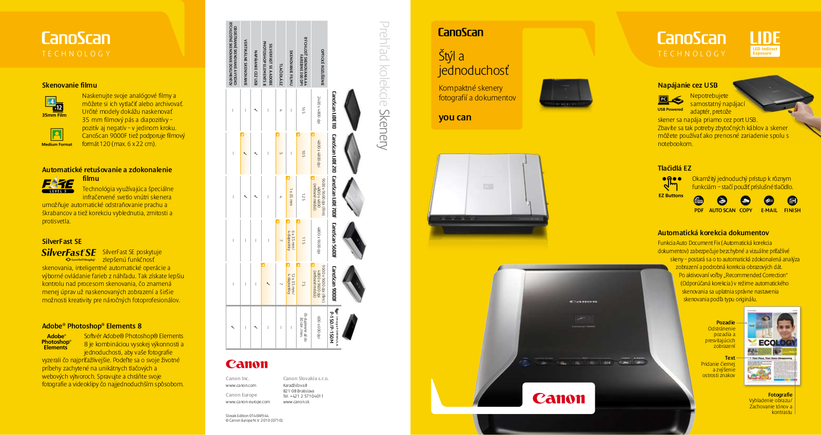 Canon SKENERY BROCHURE