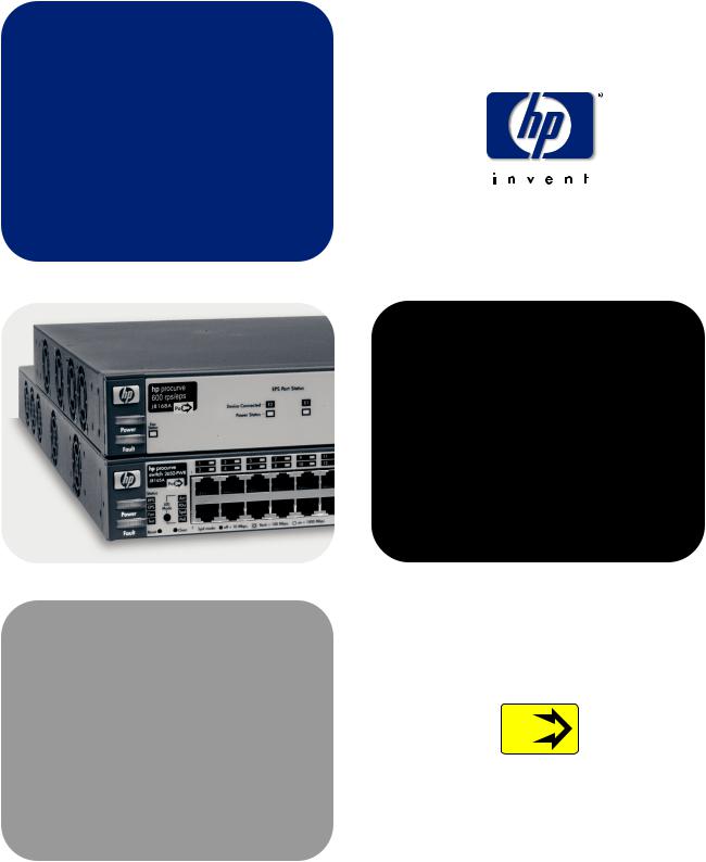 HP J8168A, J8165A, J8164A, J8161A User Manual