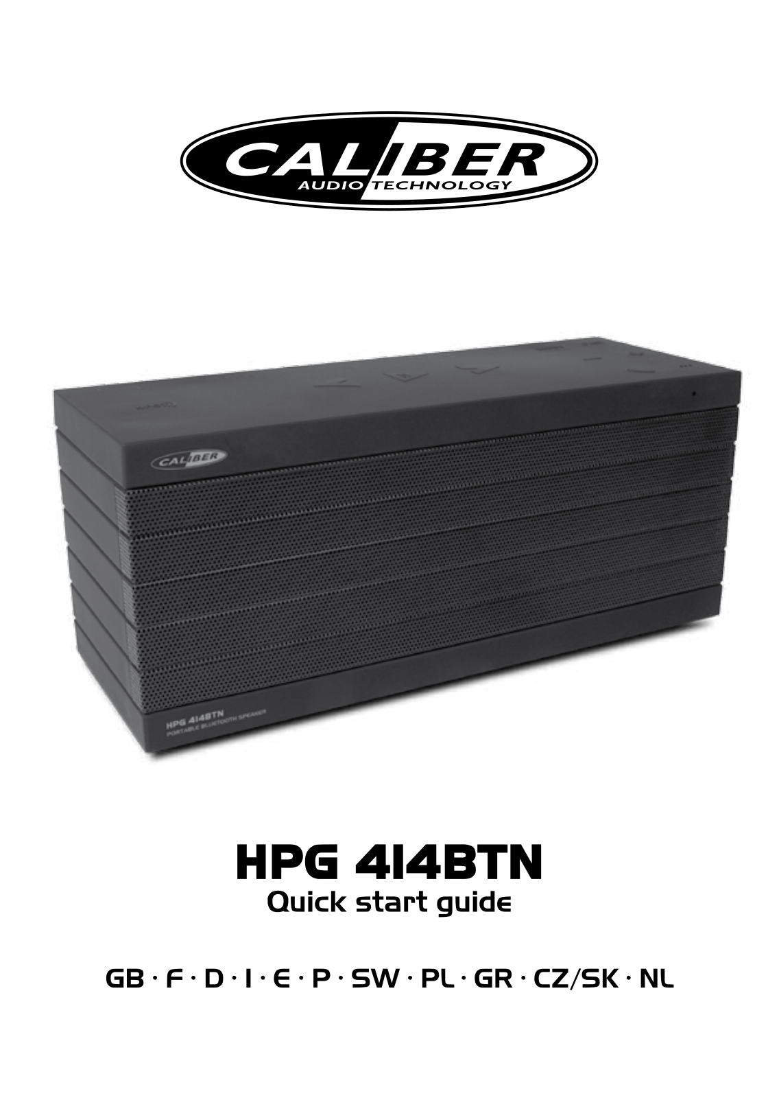 Caliber Audio Technology HPG414BTN Quick Start Guide