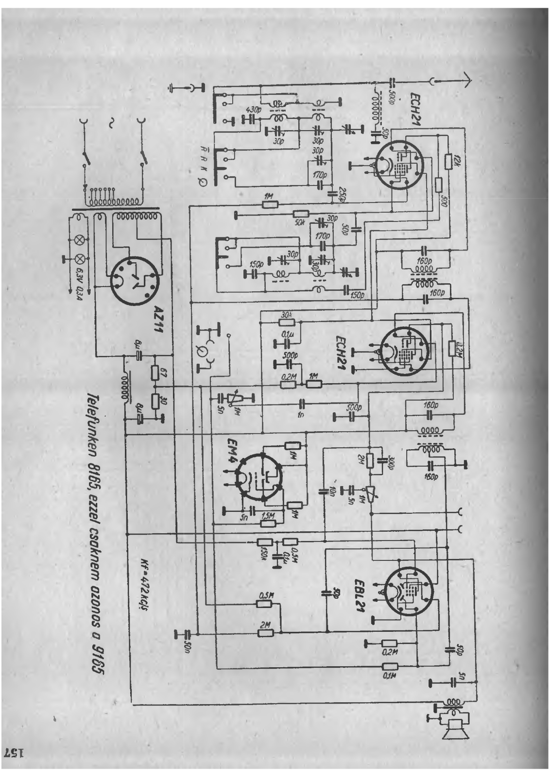Telefunken 8165 Schematic - ManualMachine.com