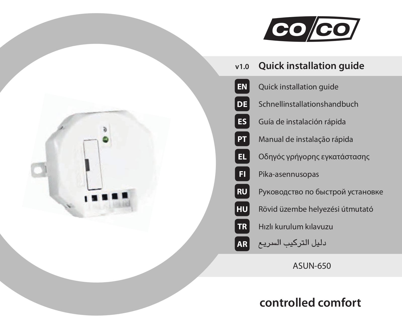 Coco ASUN-650 User Manual