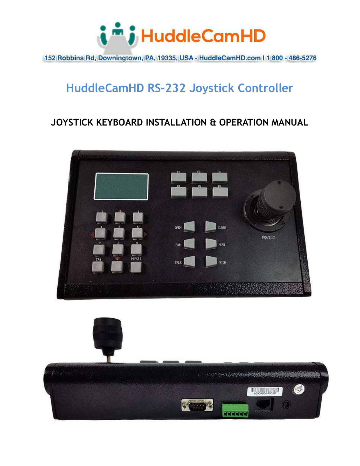 HuddleCamHD RS-232 User Manual - ManualMachine.com