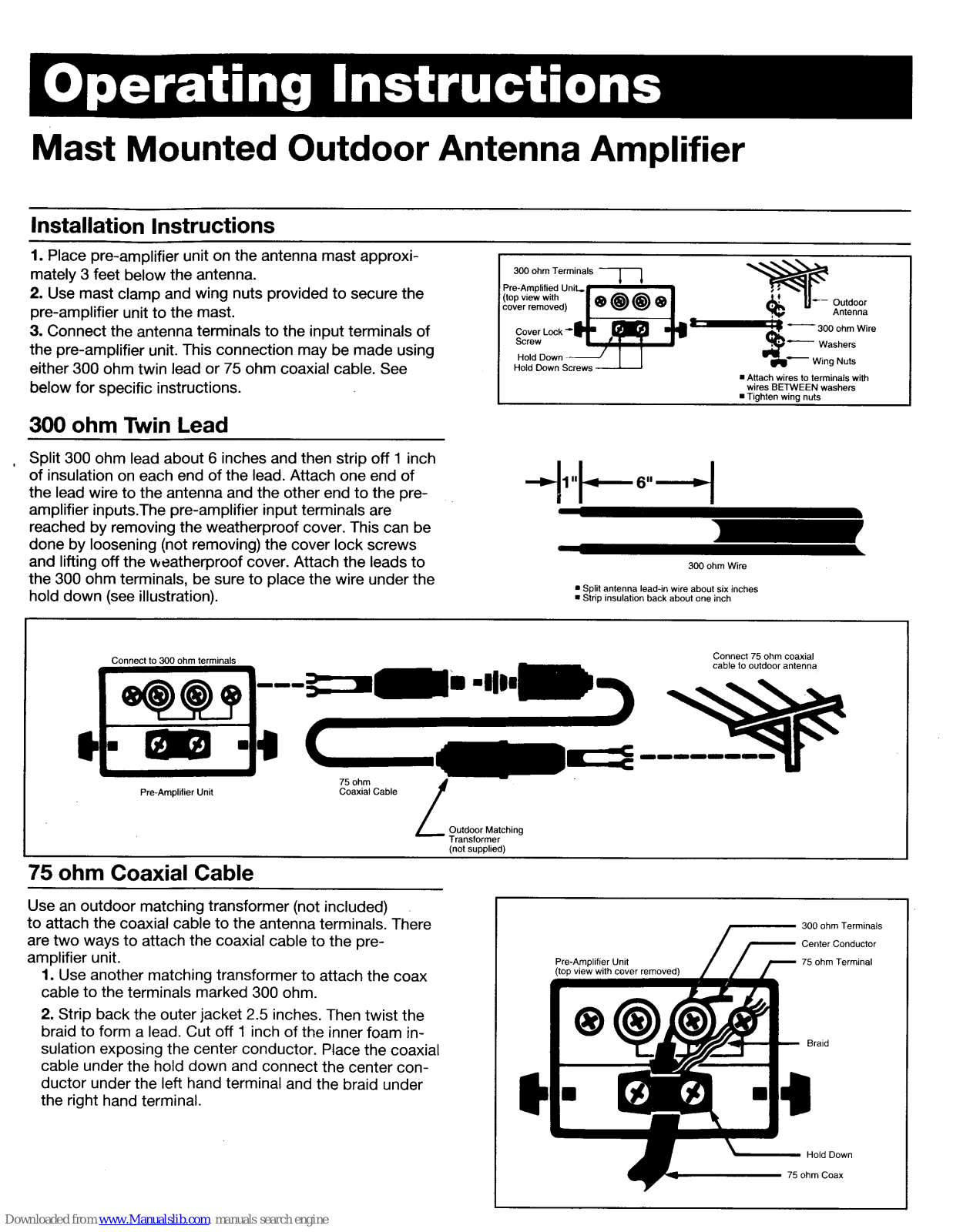 Magnavox US2-PH61112 Operating Instructions Manual