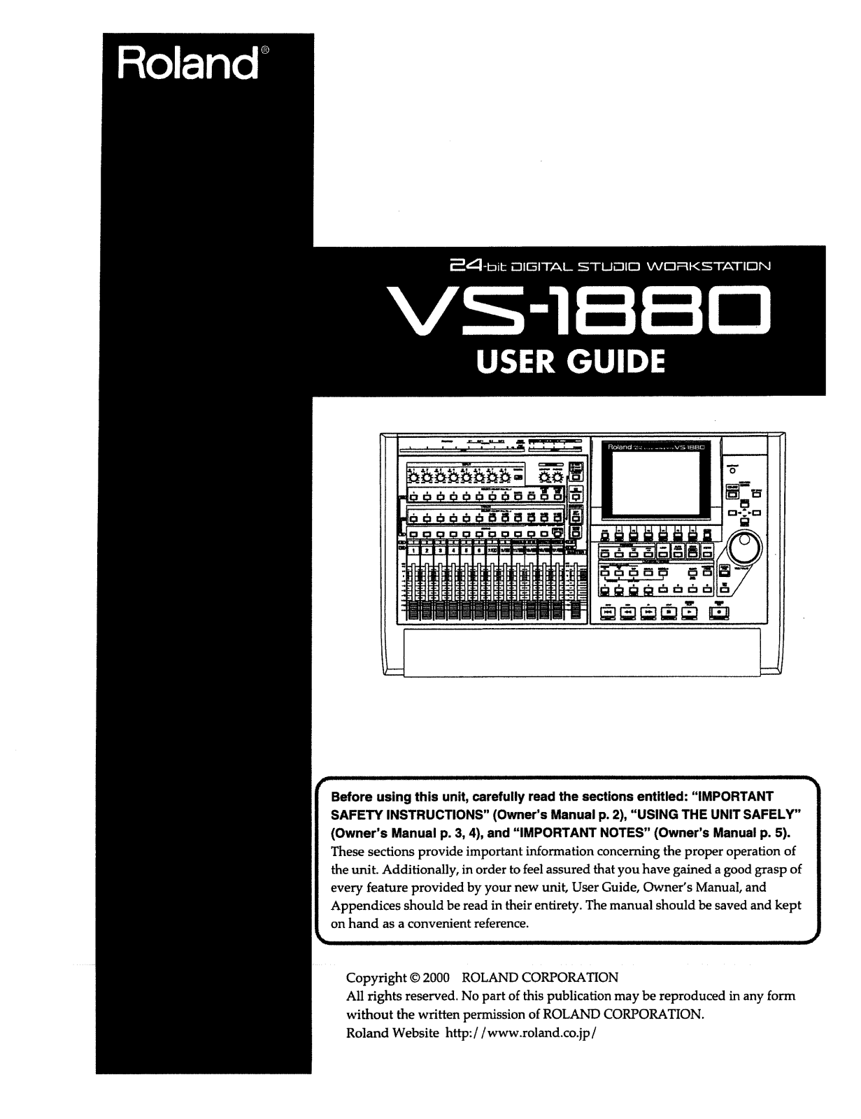 Roland VS-1880 User Manual