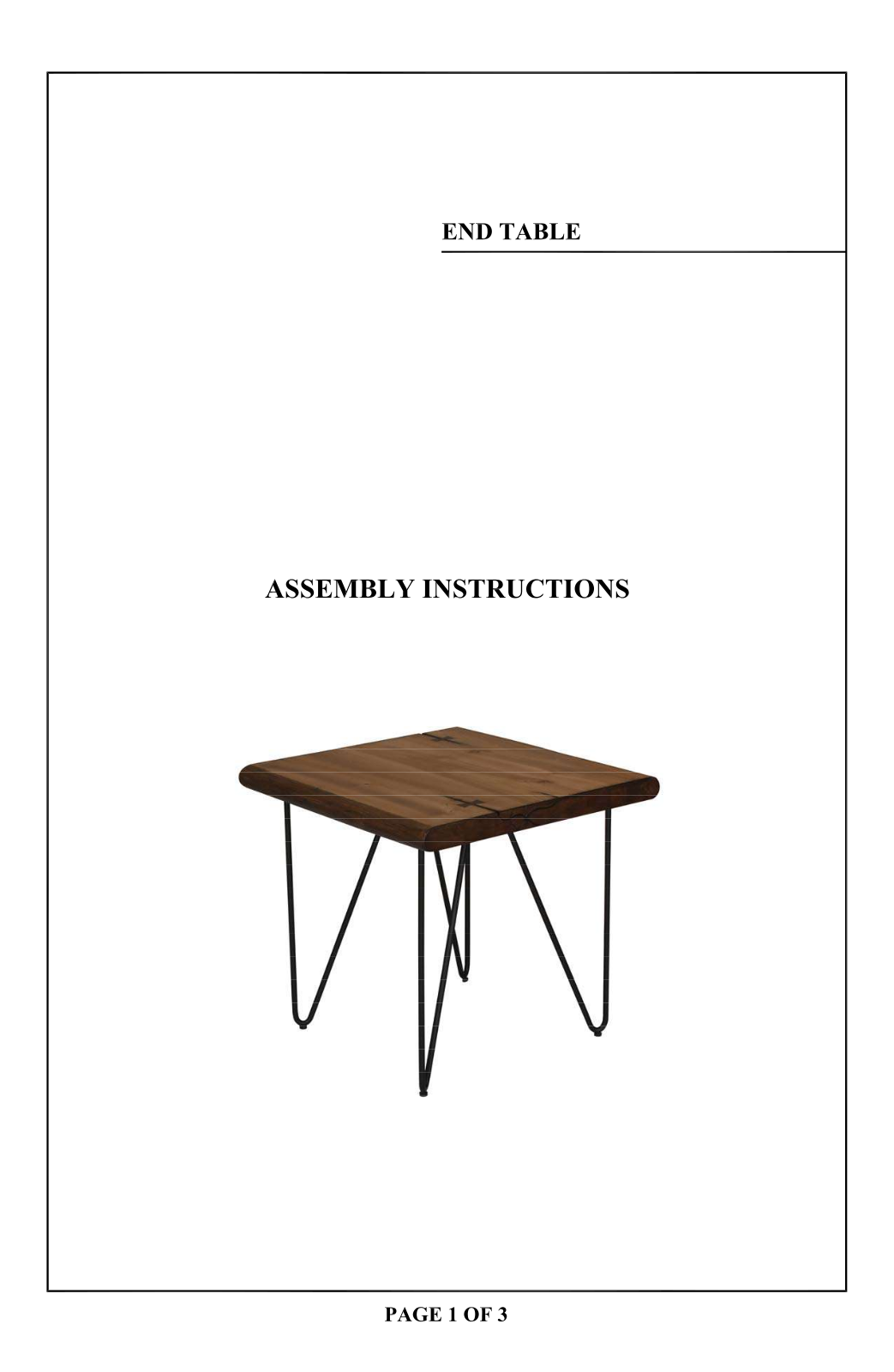 Union Rustic W000175310 Installation & Assembly - ManualMachine.com