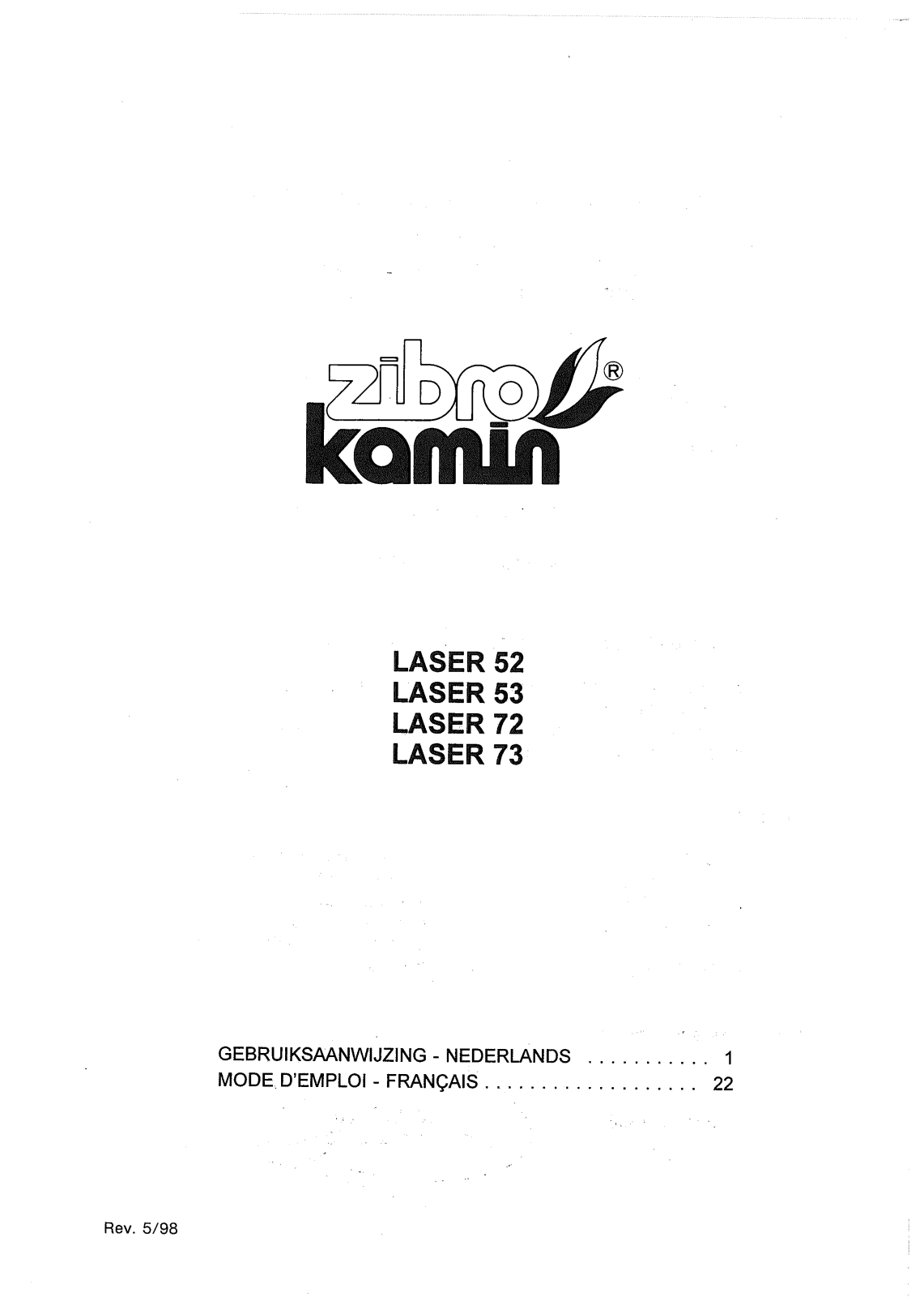 ZIBRO LASER 73 User Manual