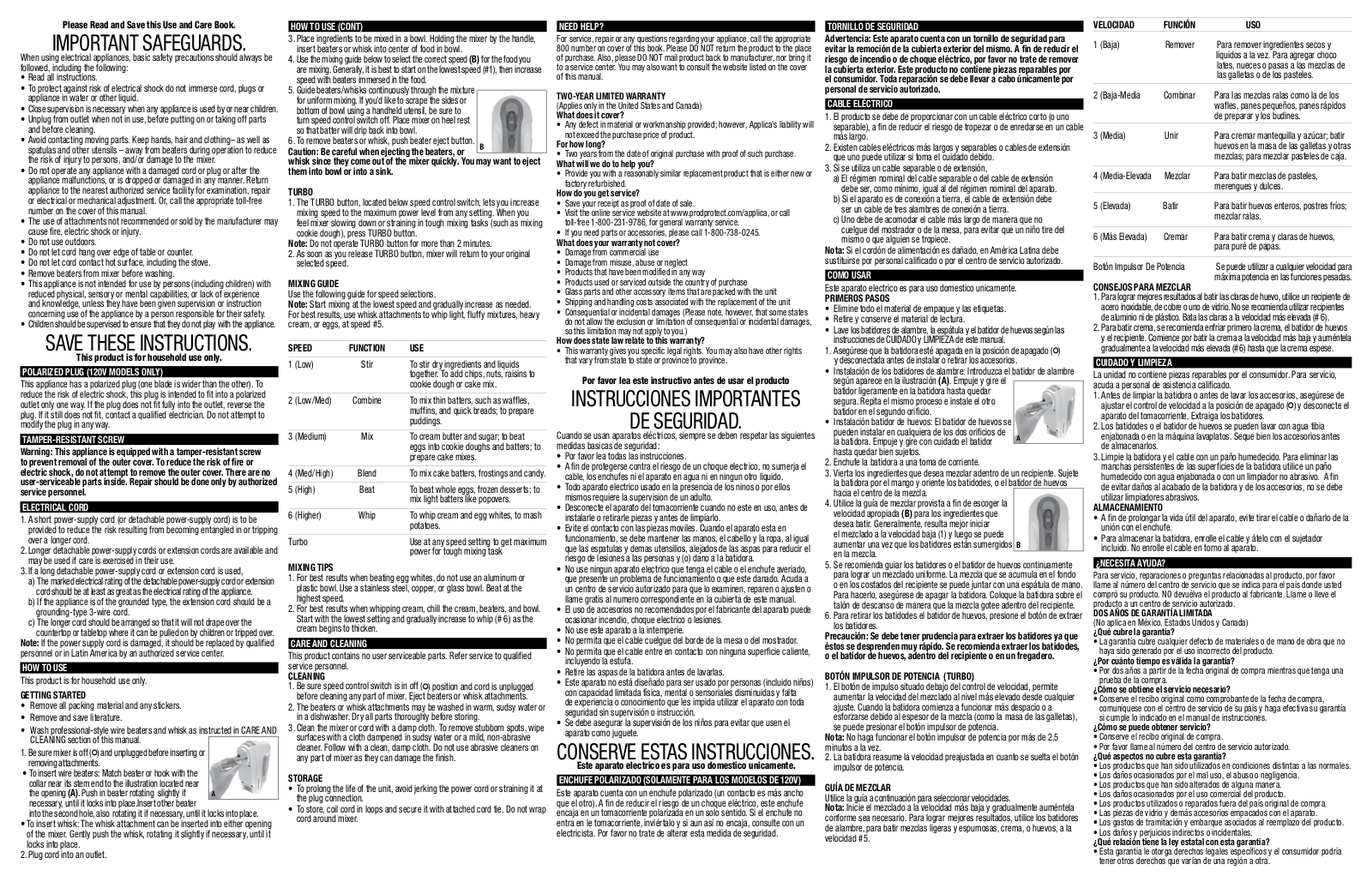 Black & Decker MX3000W User Manual