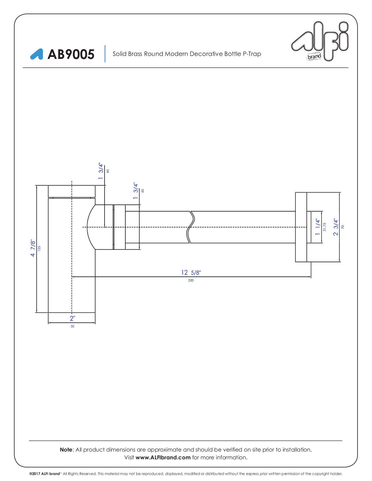 Alfi Brand NBT10123 Specifications - ManualMachine.com