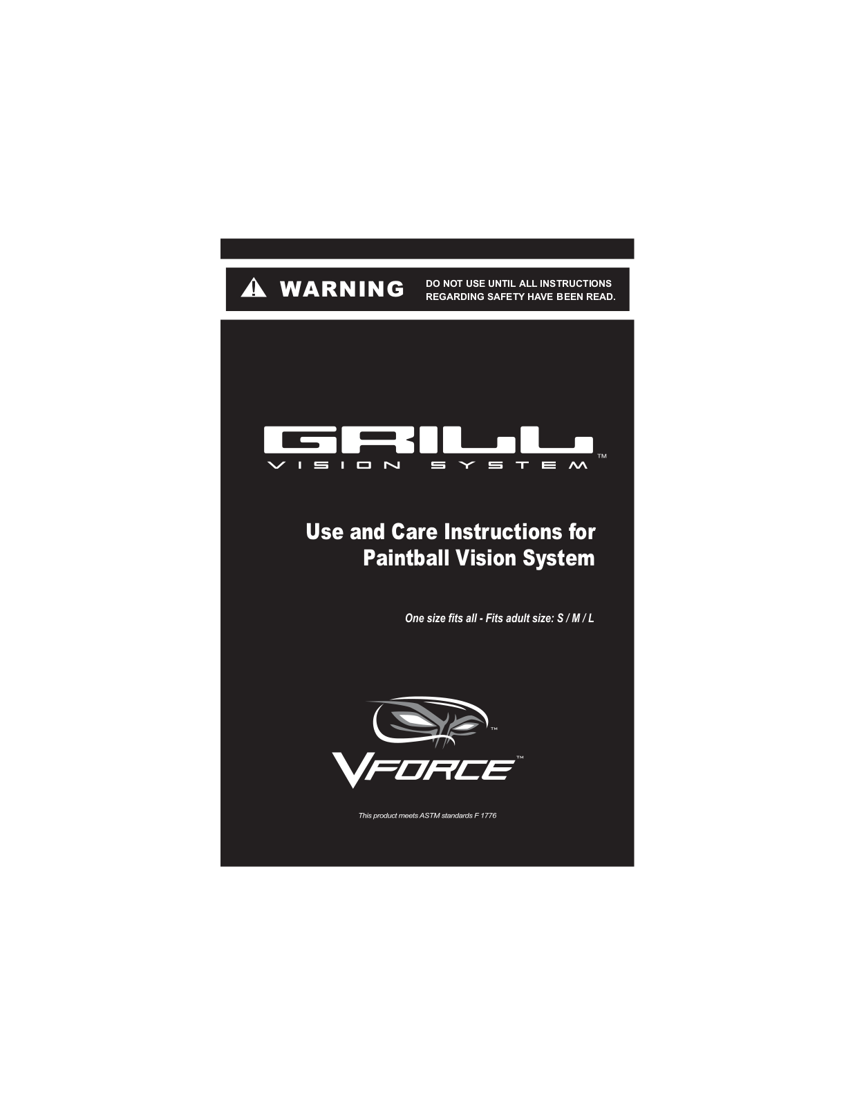 VForce Grill User manual - ManualMachine.com