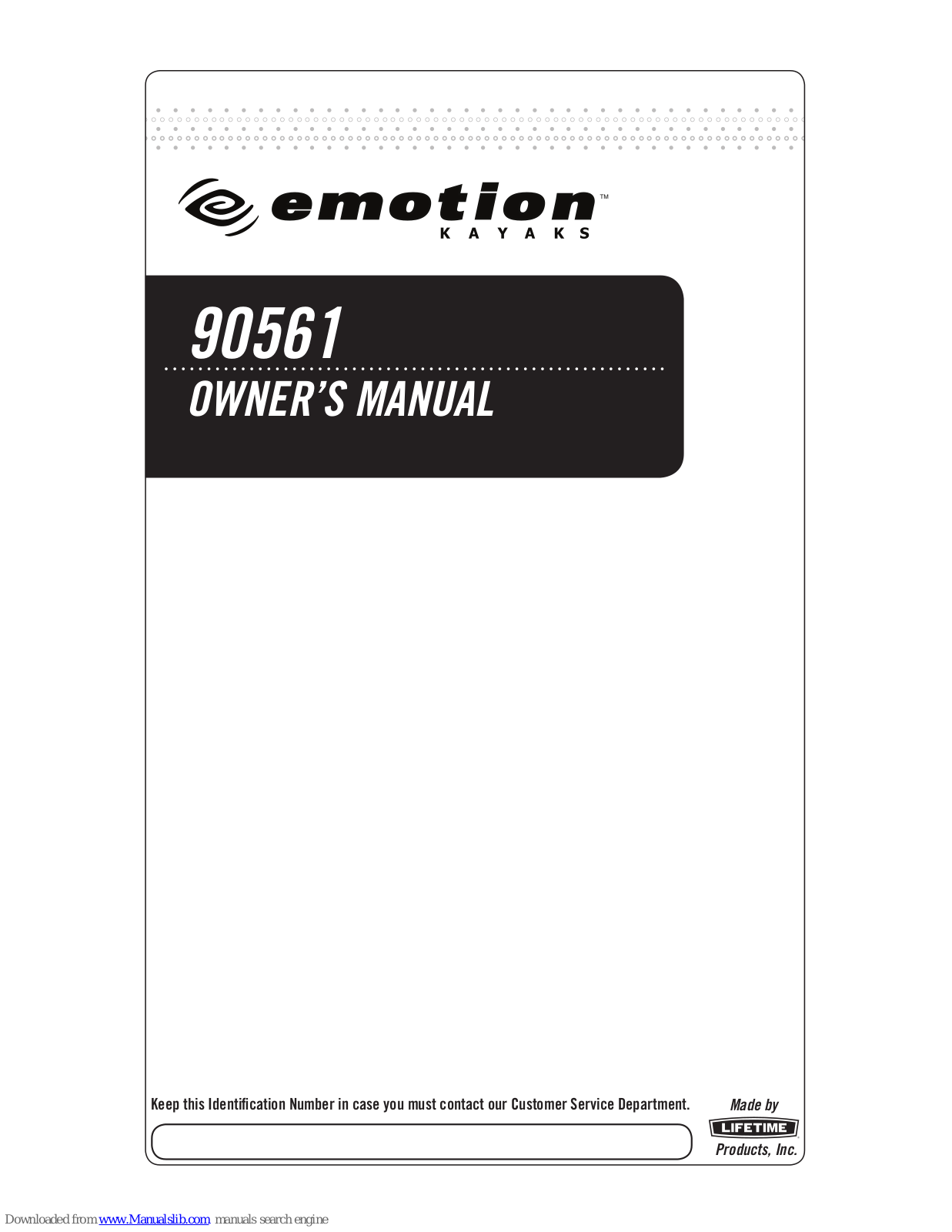 EMOTION 90561 Owner's Manual