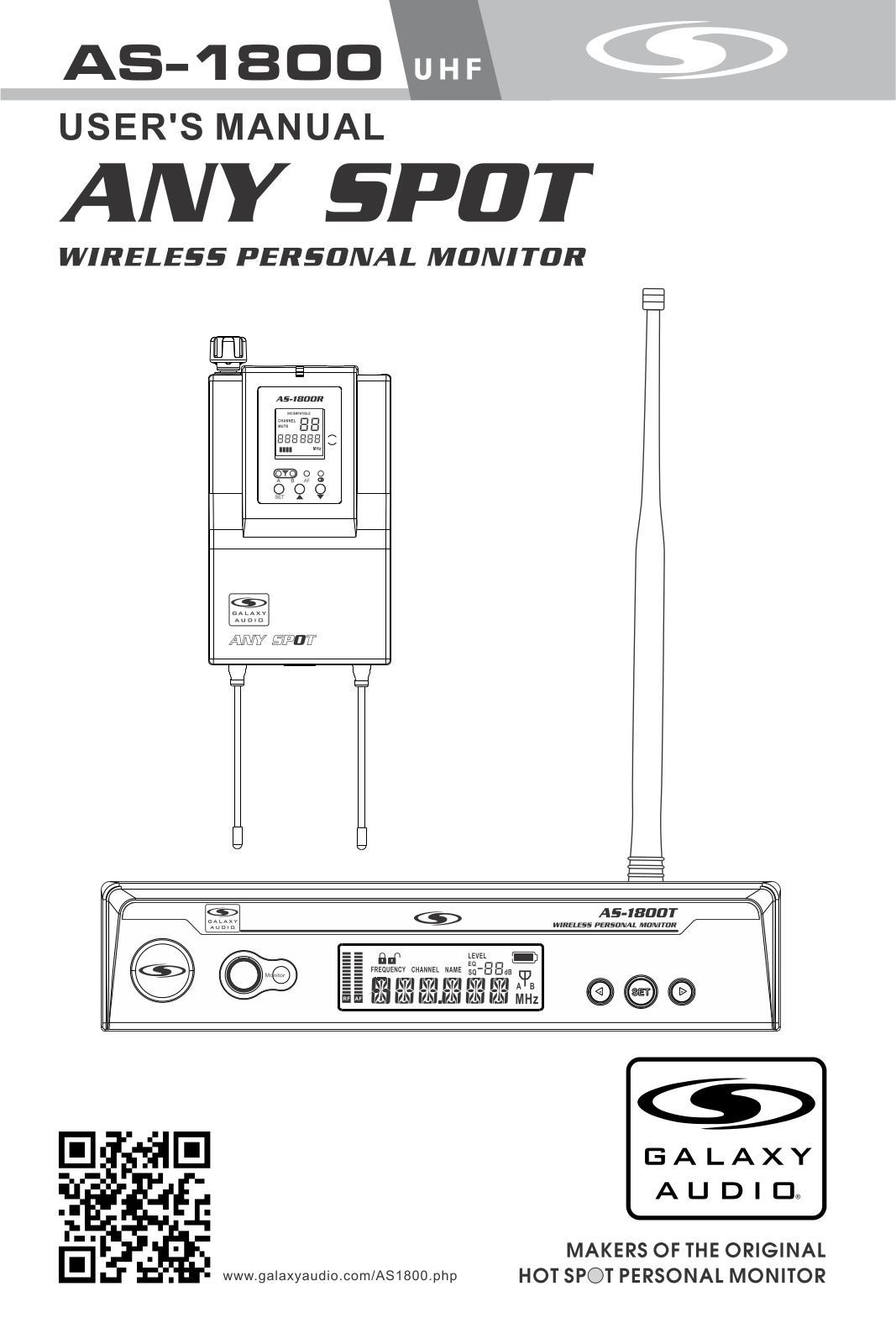 Galaxy Audio AS-1800-2, AS-1806-2, AS-1806R, AS-1810, AS-1810-2 Users Manual