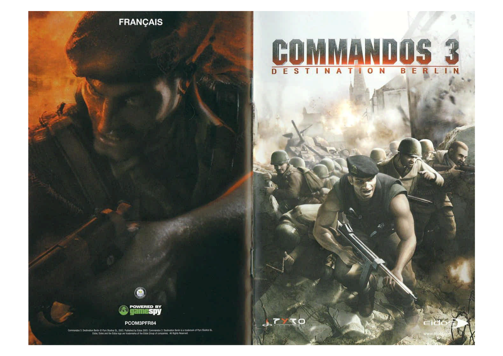 GAMES PC COMMANDOS 3-DESTINATION BERLIN User Manual