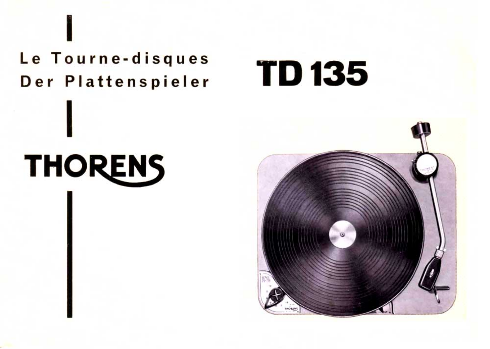 Thorens TD-135 Owners manual