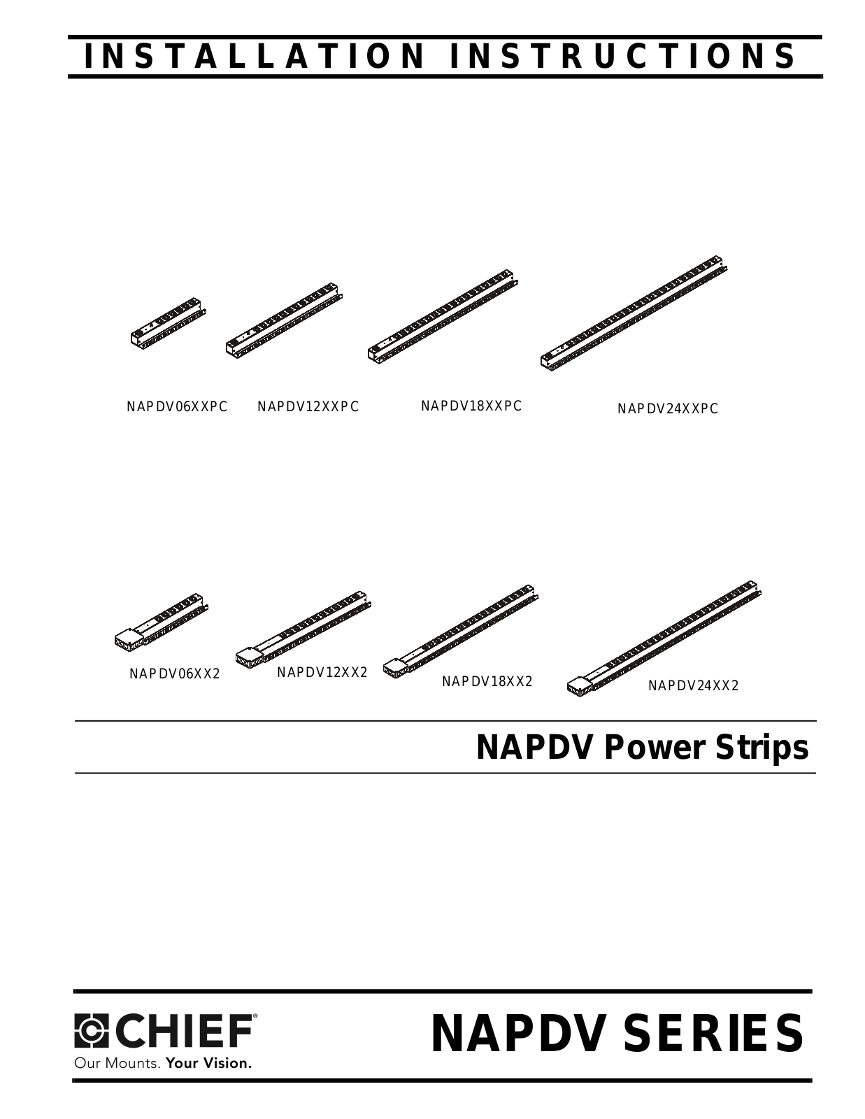 CHIEF NAPDV User Manual