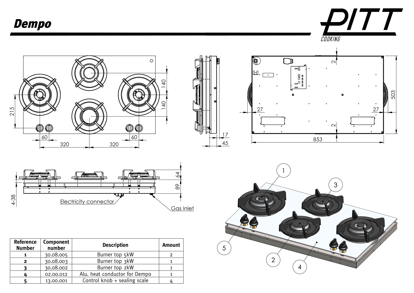 Pitt DEMPO-LPG Specifications Sheet - ManualMachine.com