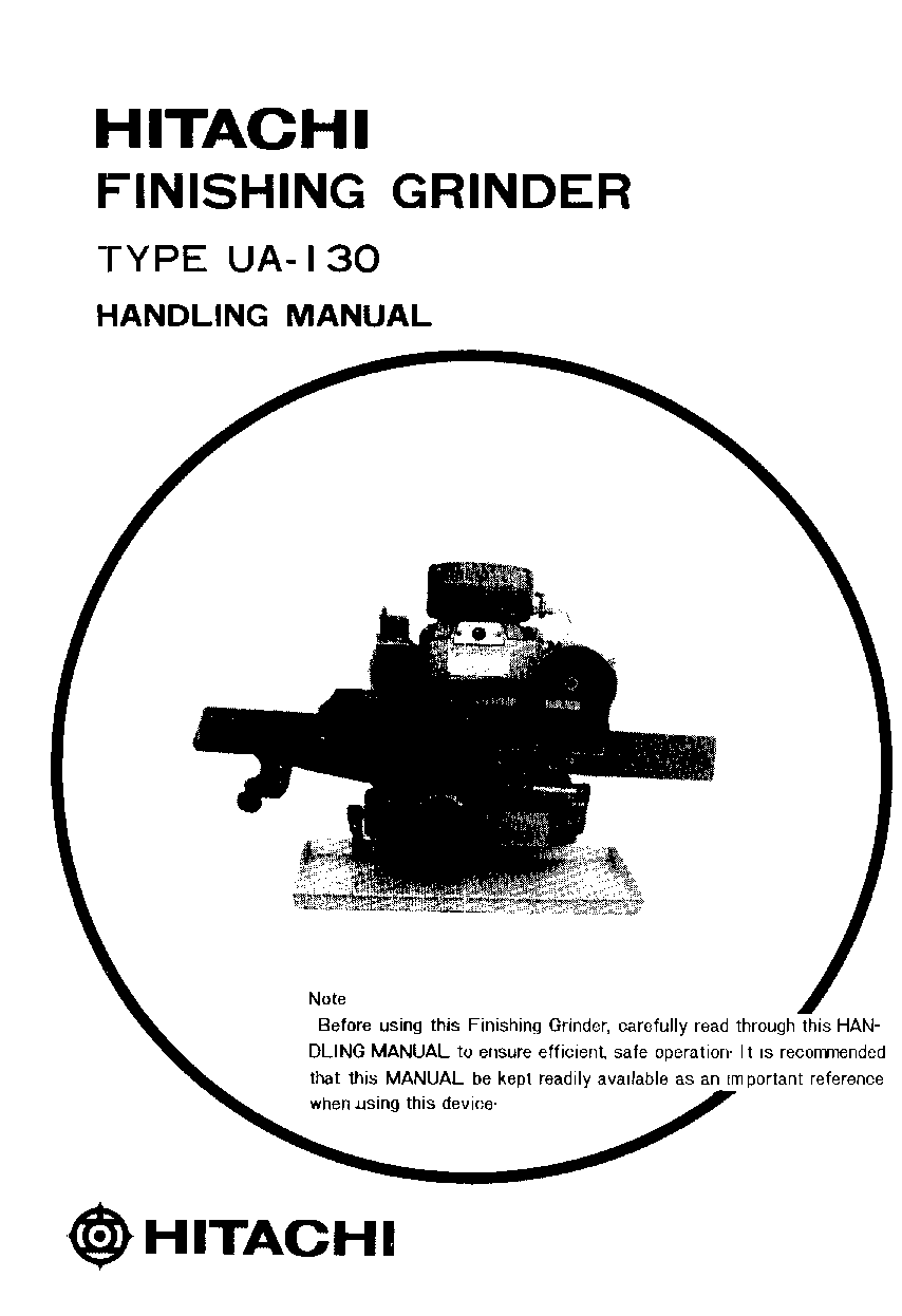 Hitachi UA130 User Manual