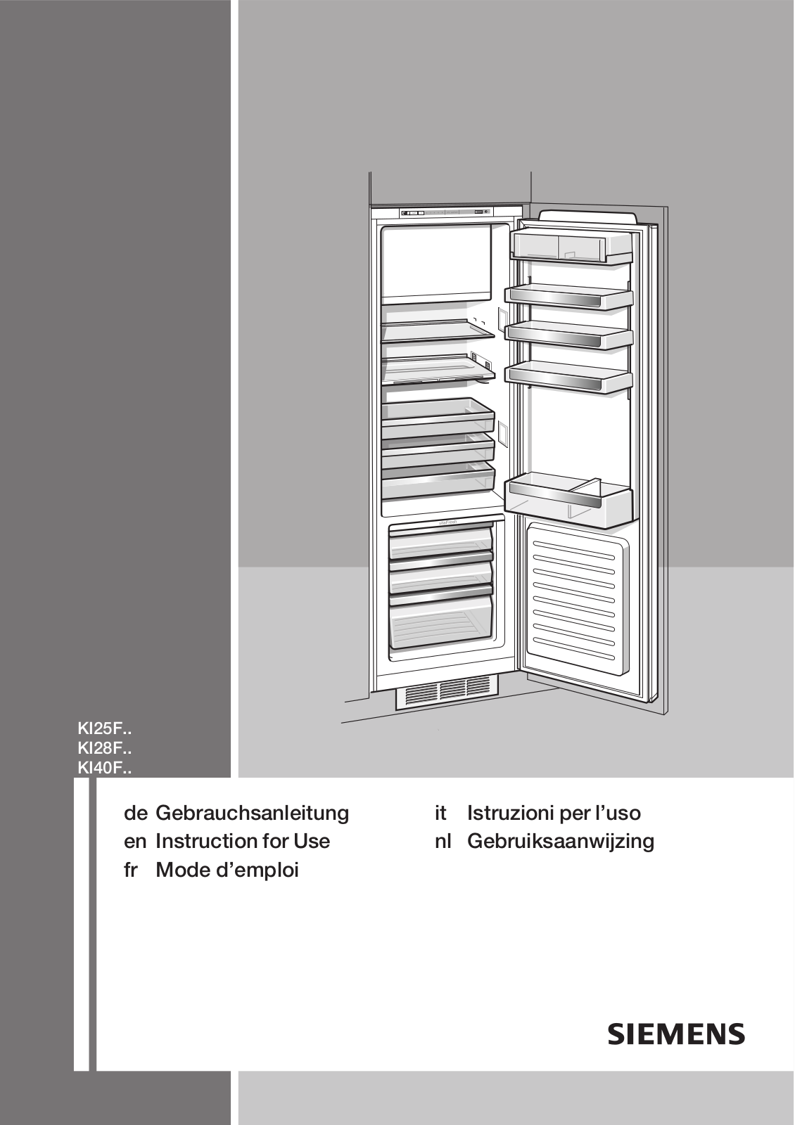 Siemens KI28FP60 User Manual