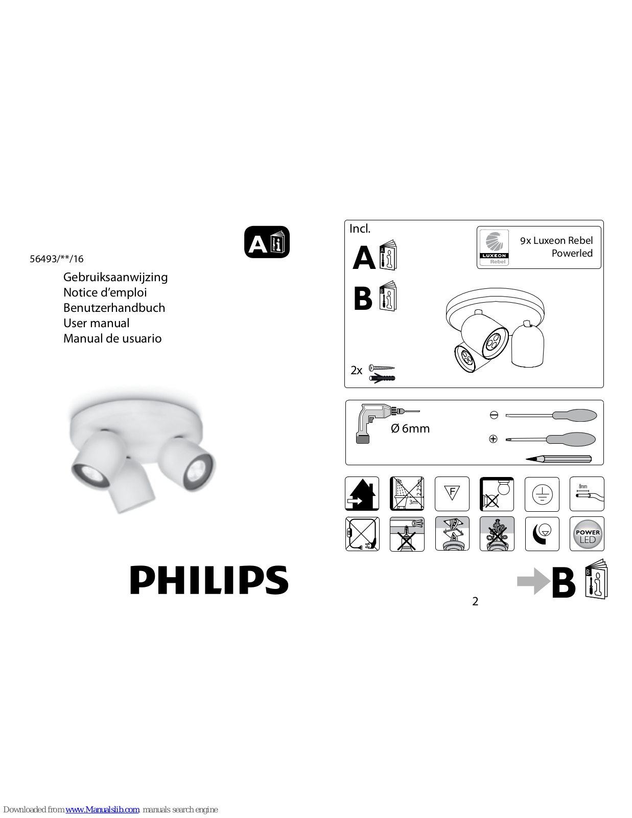 Philips 56493-31-16, 56493-48-16, 56493/**/16 User Manual