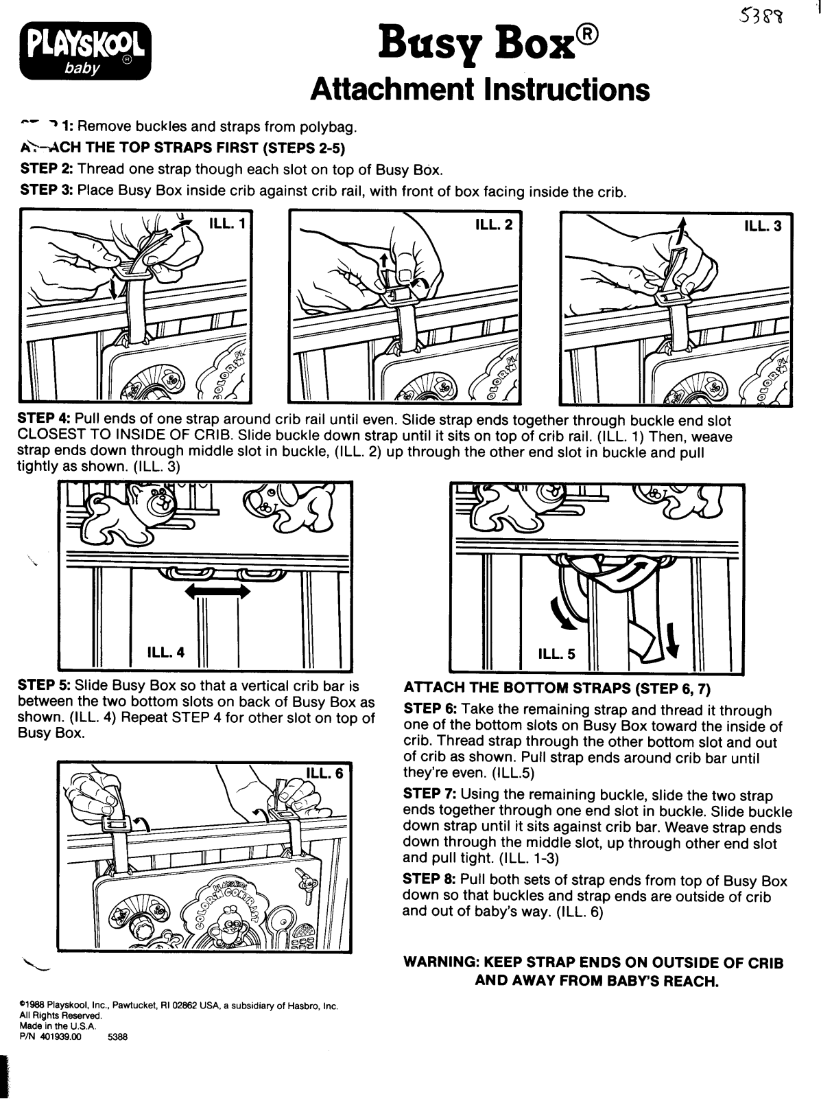 HASBRO BusyBox Attachment User Manual