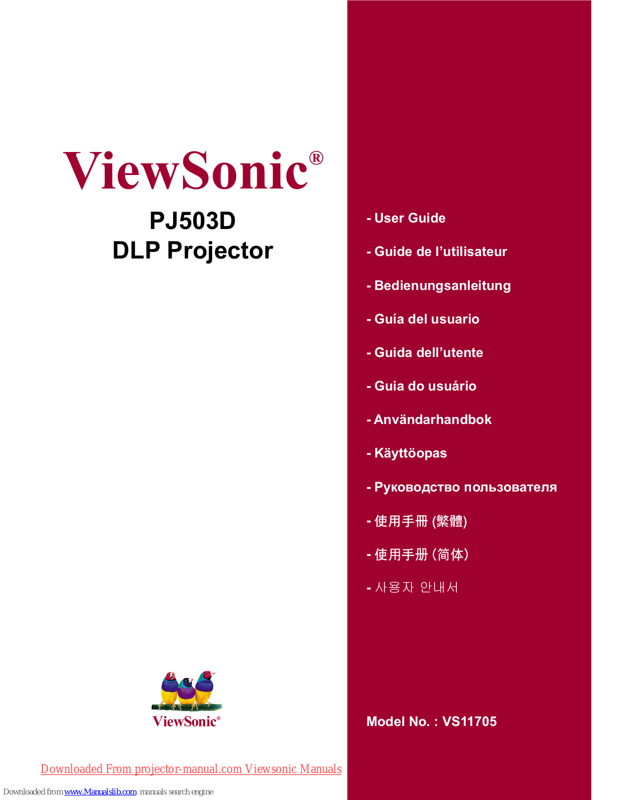 ViewSonic DP503D User Manual