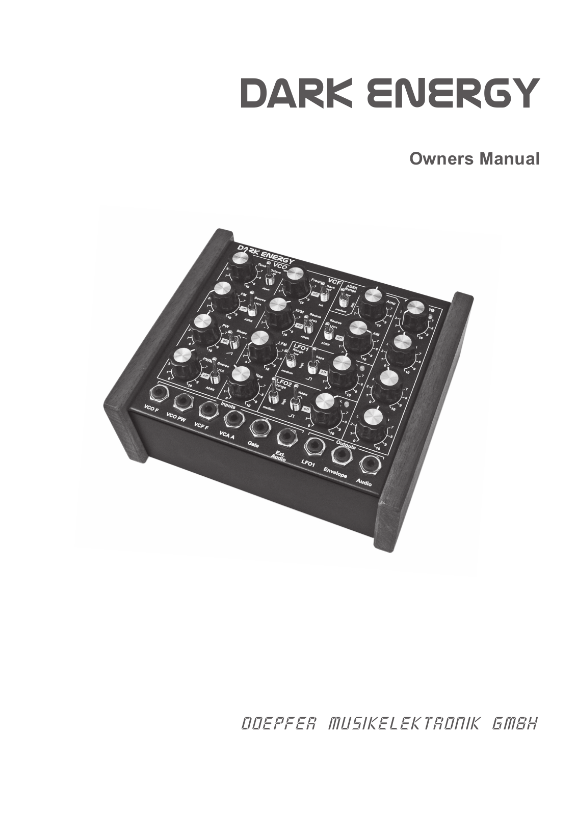 Doepfer Dark Energy User Manual