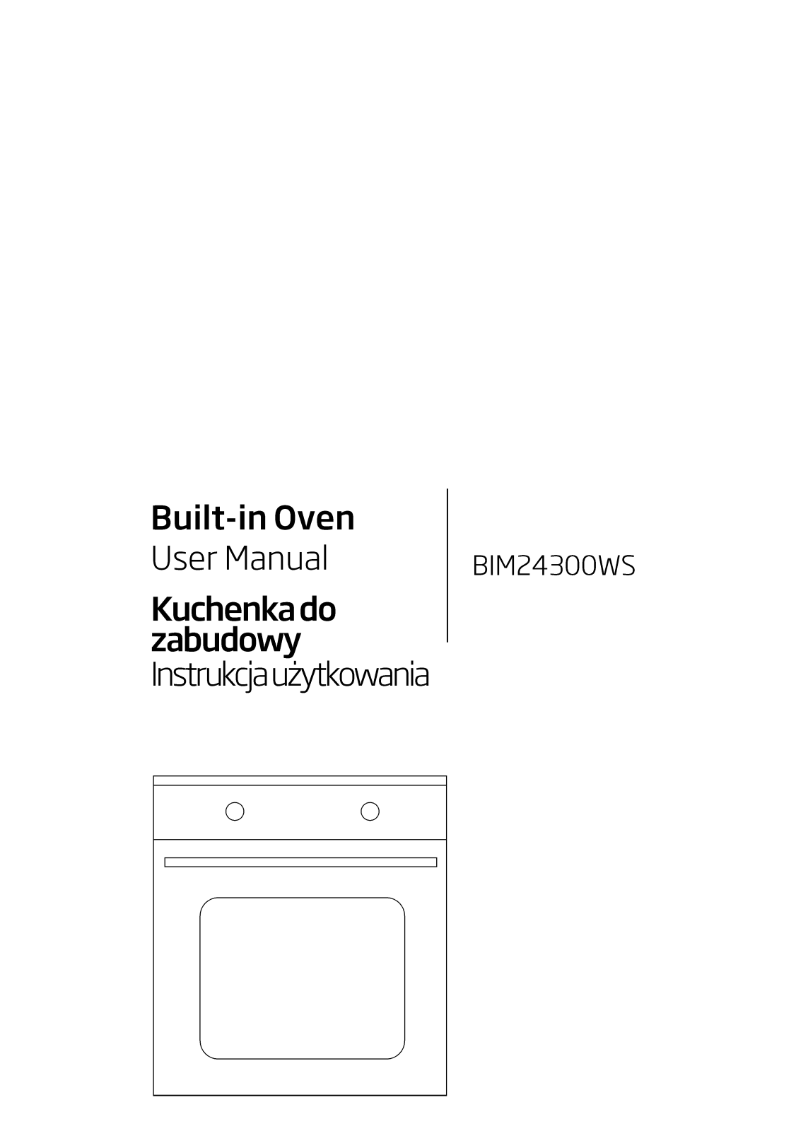 Beko BIM24300WS Operating Instructions