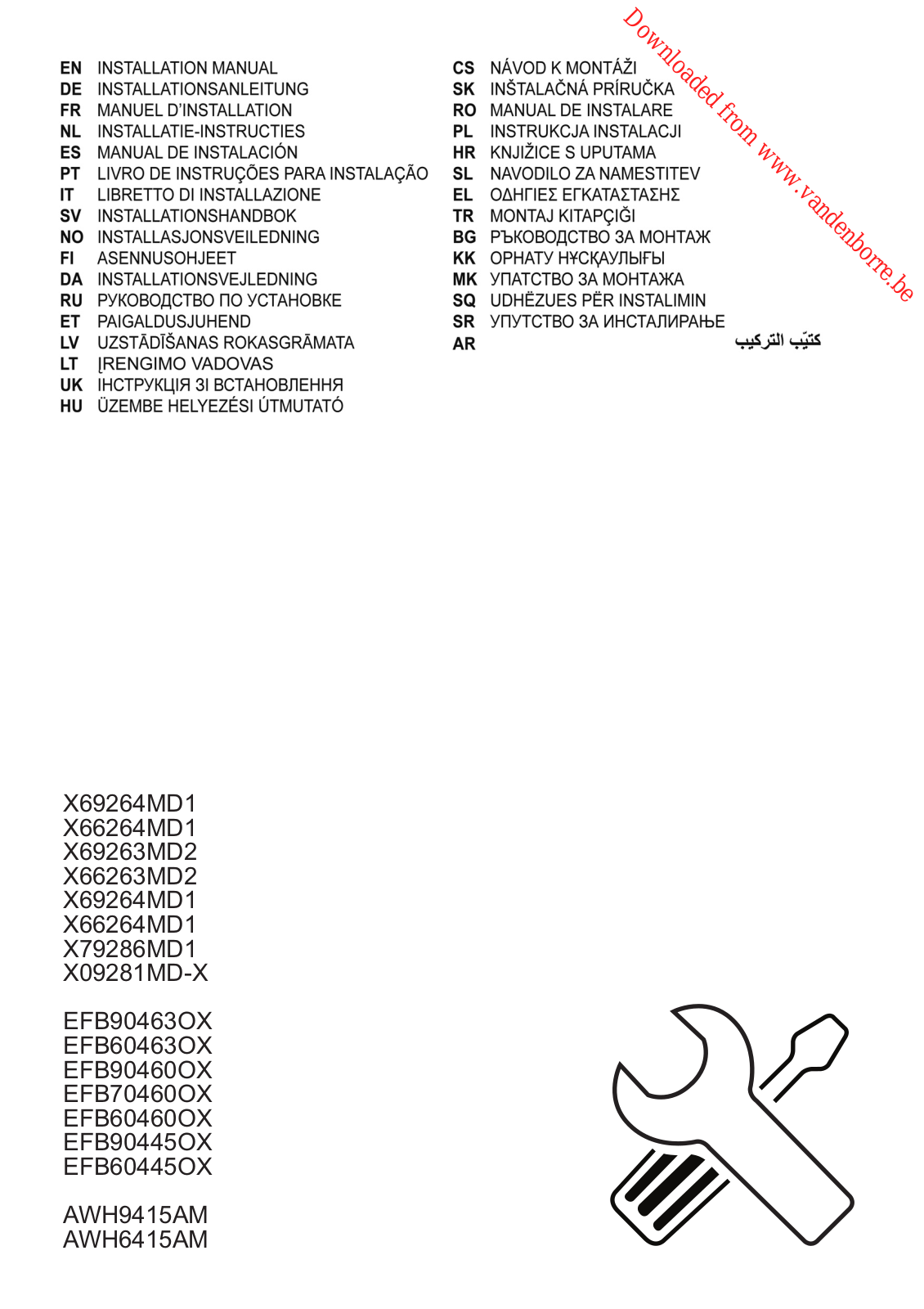 ELECTROLUX EFB90463OX User Manual