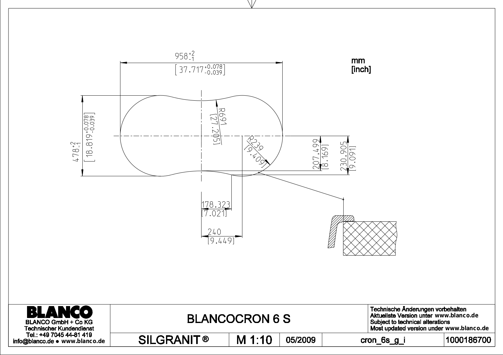 Blanco Cron 6S User Manual