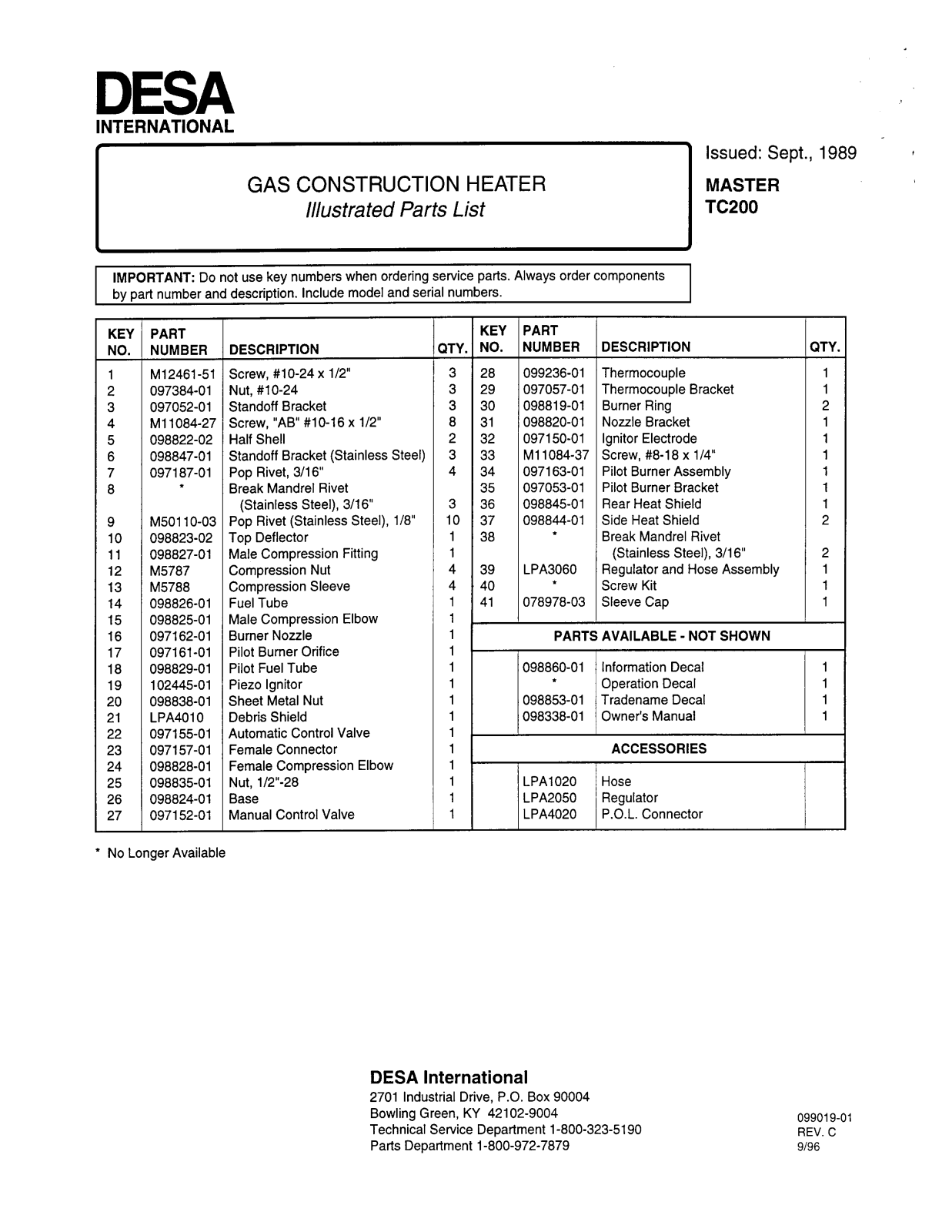 Desa Tech TC200 Owner's Manual