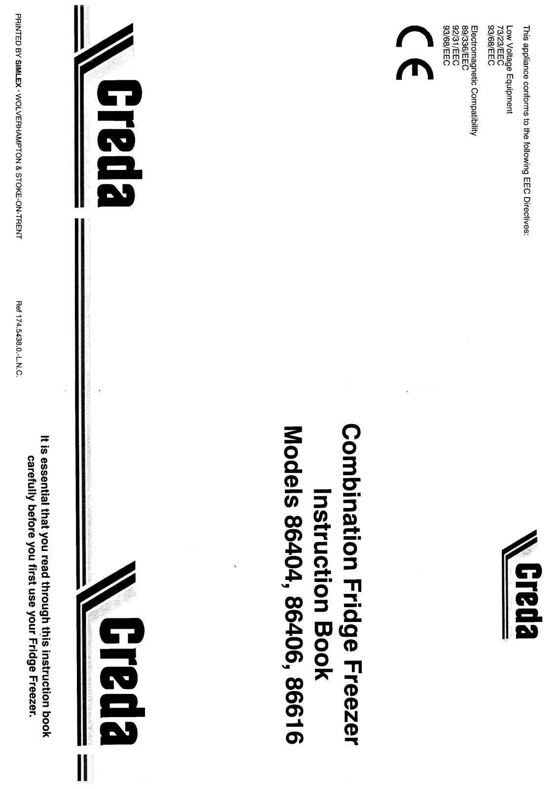 Creda 86406 User Manual