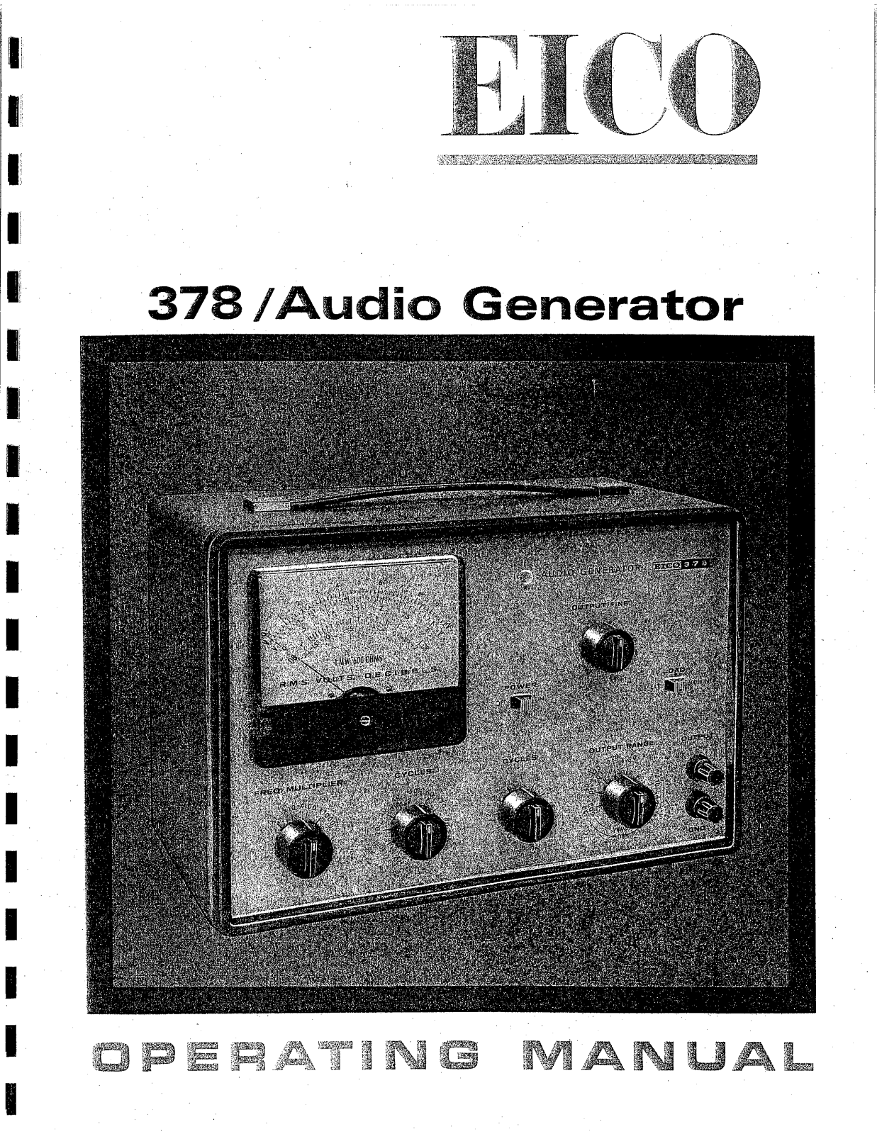 Eico 378 User Manual