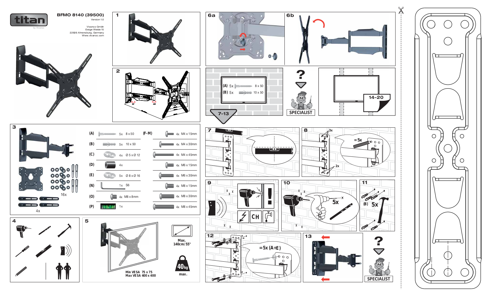 Vivanco Titan BFMO 8140 operation manual