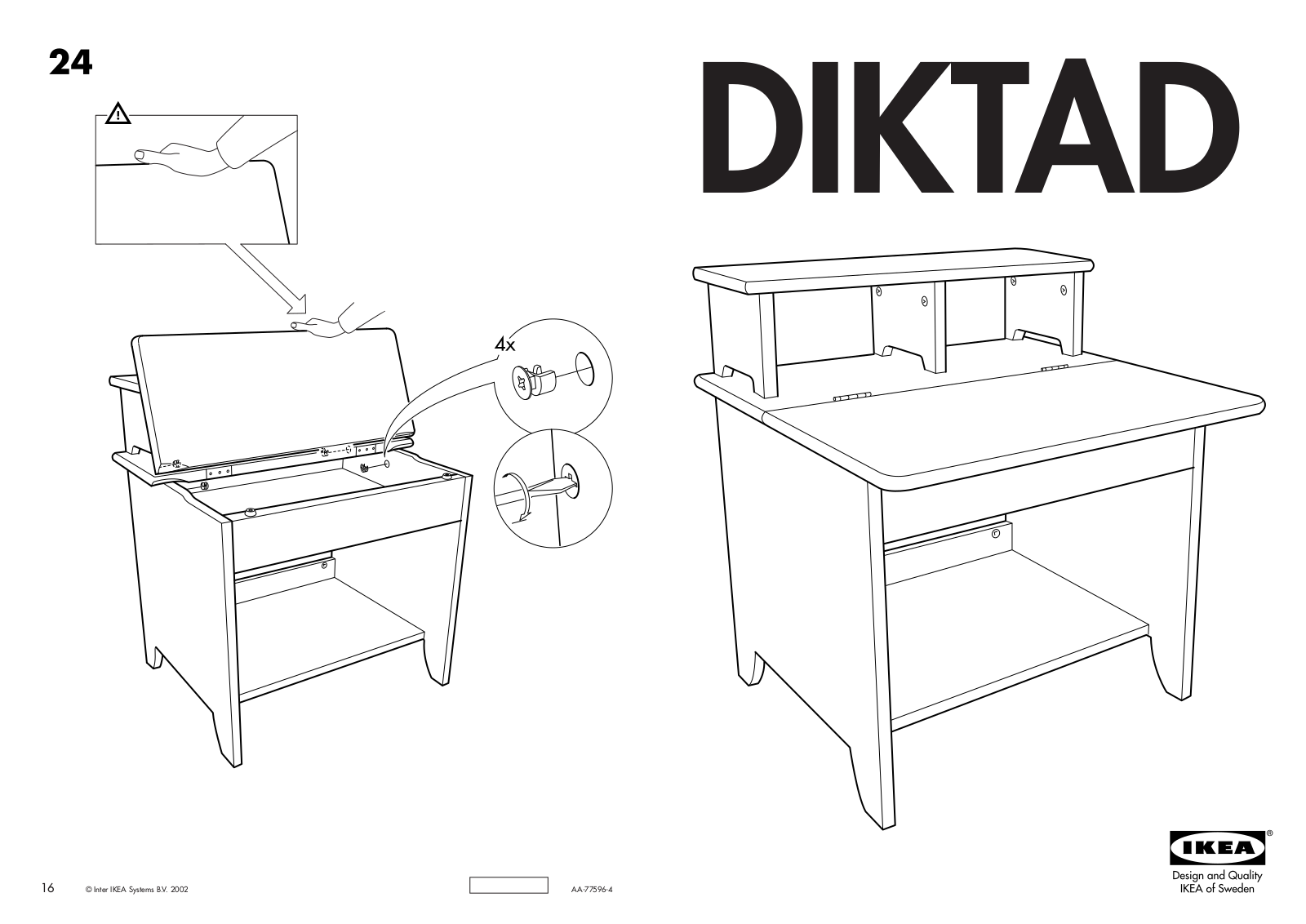 IKEA DIKTAD User Manual