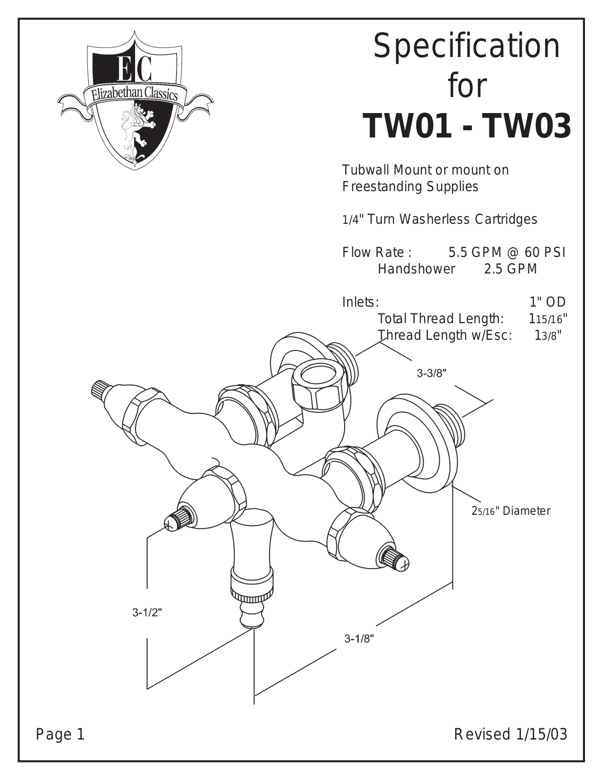 Factory Direct Hardware ECTW02 User Manual